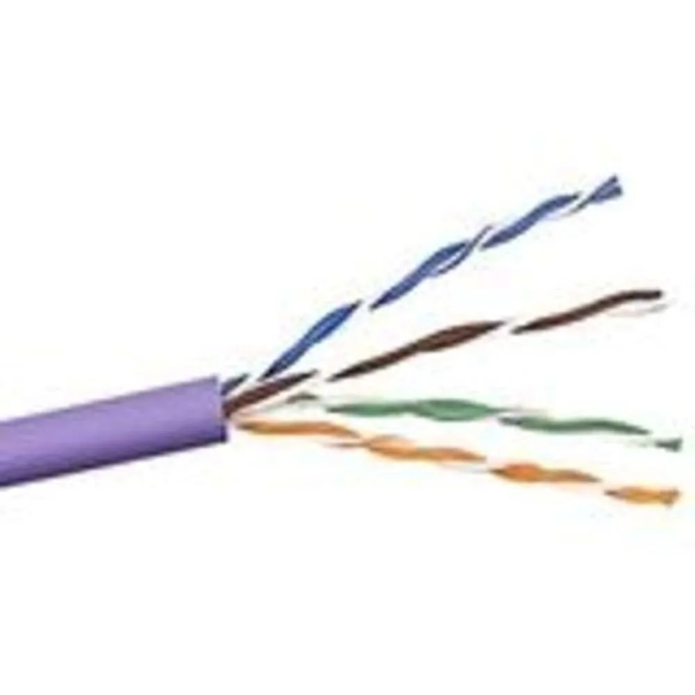 Belkin A7J704-1000-PUR — BELKIN BULK CABLE - UNSHIELDED TWISTED PAIR (UTP) - MALE LEFT GENDER - MALE RIGH