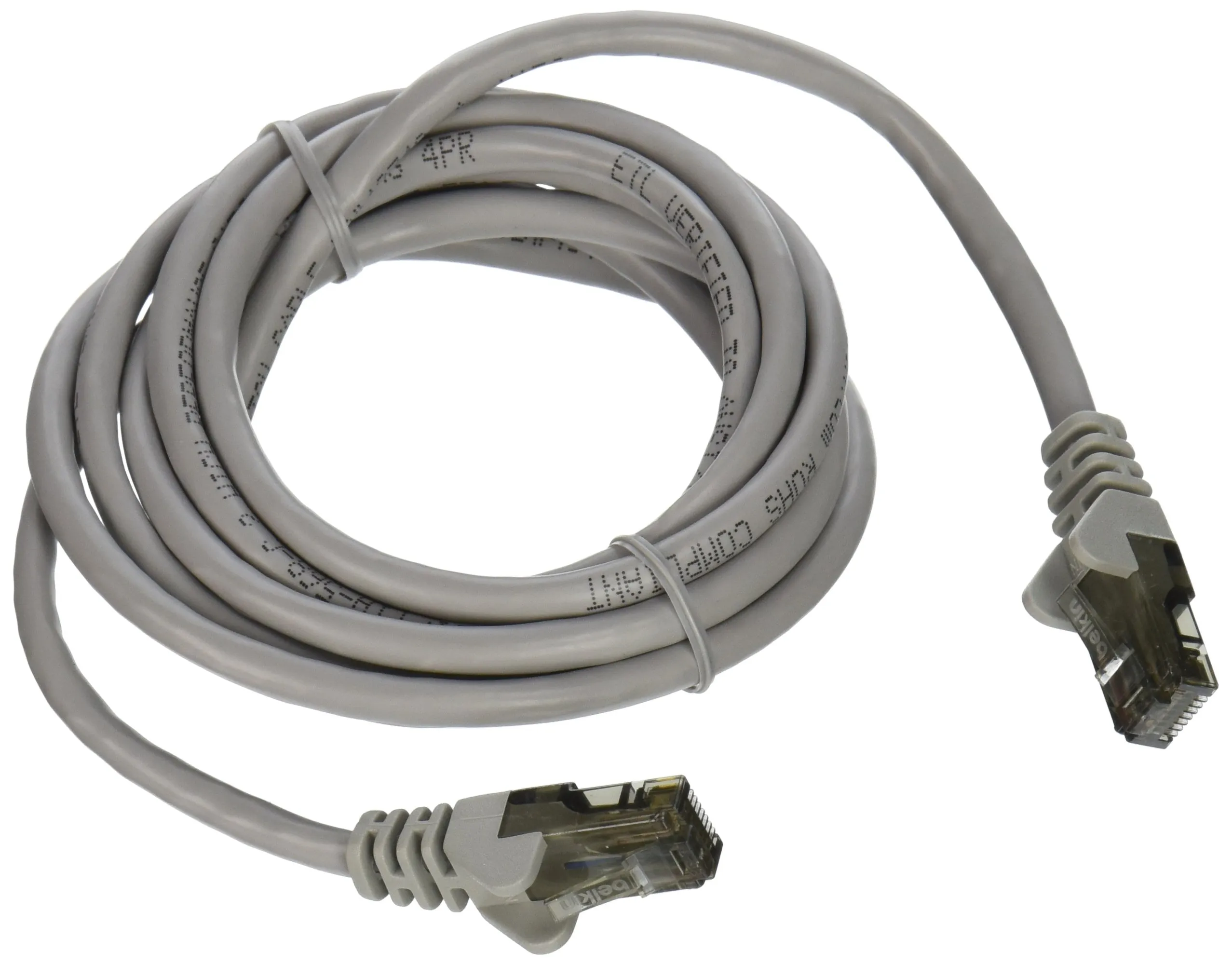 Belkin A3L980B07-S — BELKIN A3L980B07-S 7 FEET CAT6 SNAGLESS PATCH CABLE, UTP, GRAY PVC JACKET, 23AWG