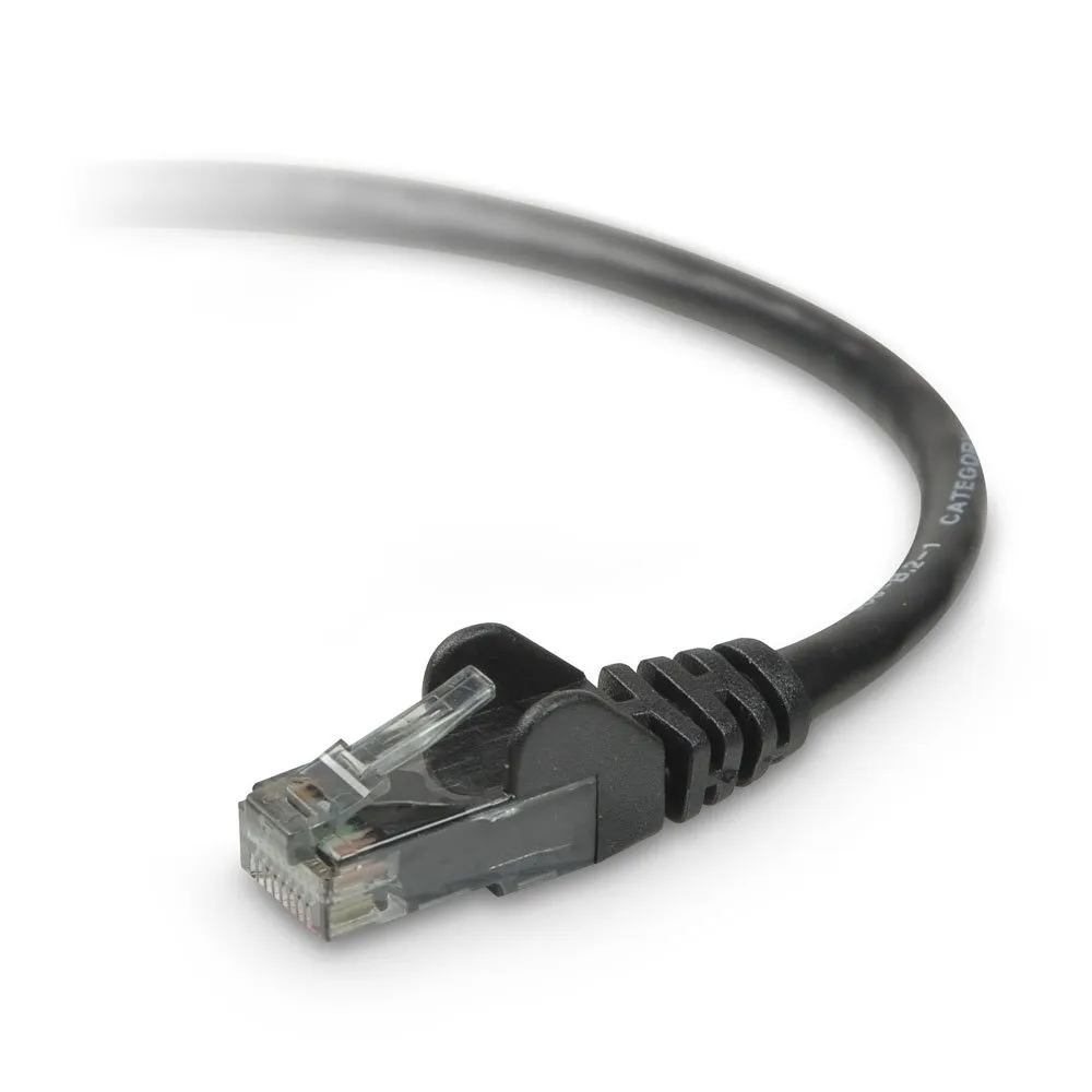 Belkin A3L980-10-BLK — BELKIN PATCH CABLE - UNSHIELDED TWISTED PAIR (UTP) - MALE LEFT GENDER - MALE RIG