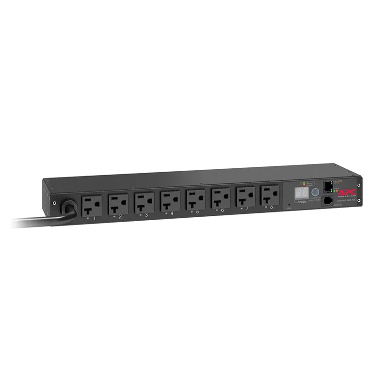 APC - Schneider Electric AP7901B — APC PDU, AP7900B, Switched, 1U, 20A, 100/120V, 8 NEMA 5-20R