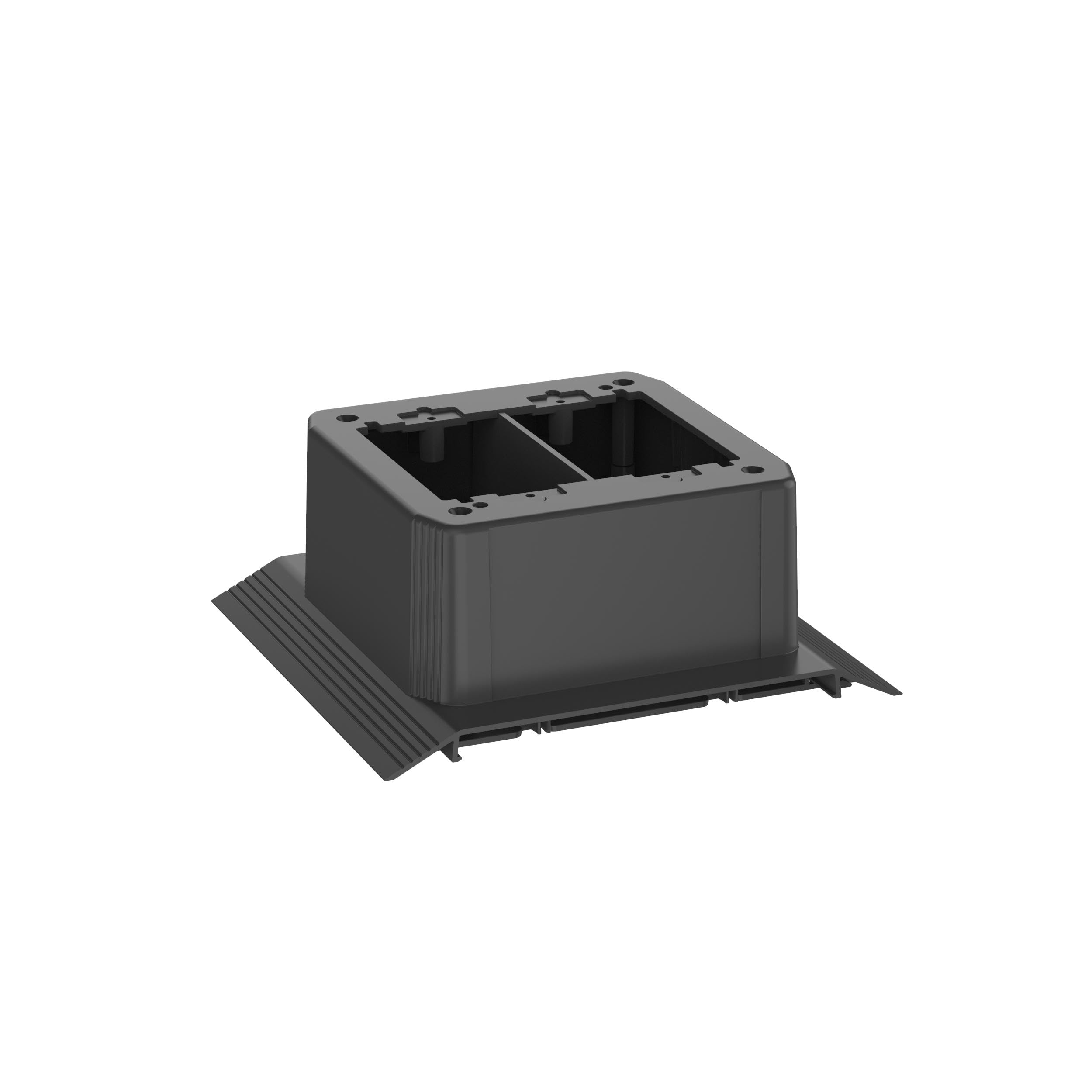 Panduit AFR4JB2SBL — Panduit Black Cable Junction Box - 1-Gang