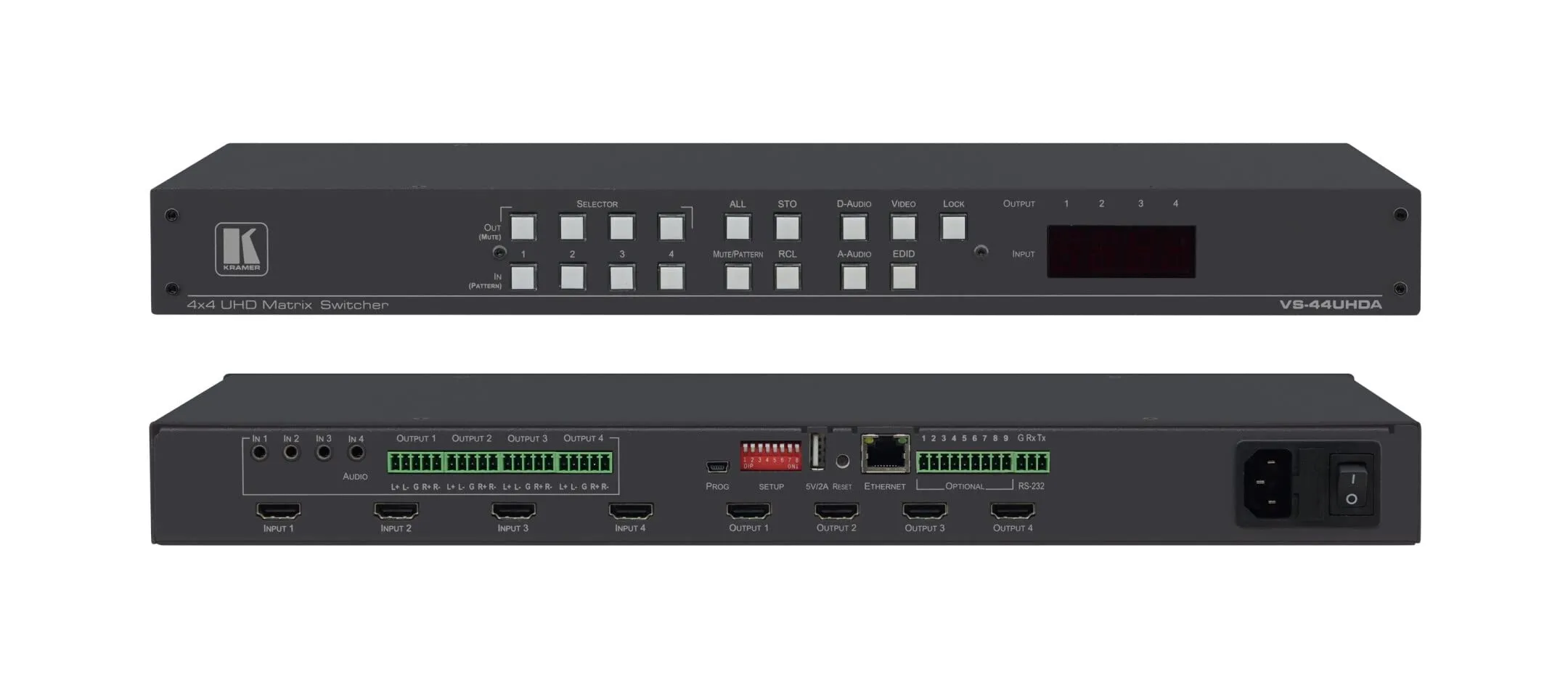 Kramer 20-04400030 — 4x4 HDMI Matrix Switcher with 4K UHD Support