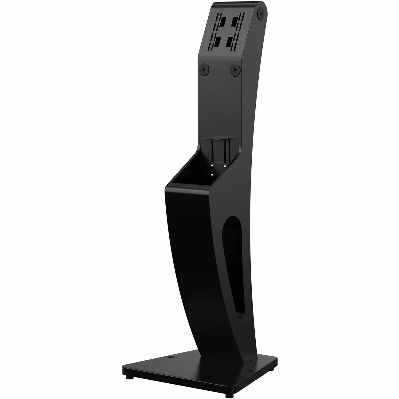 CTA DIGITAL ADD-LDSLEEK — SLEEK FLOOR STAND WITH PRINTER SLOT FOR TOUCHSCREEN MONITORS AND OTHER DISPLAYS