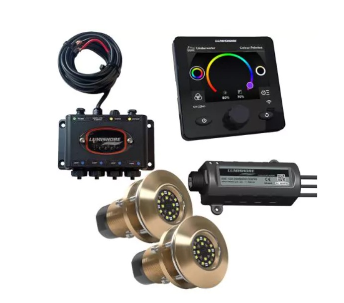 Lumishore 010-04531-00 — Lumishore EOS TIX404 Set 2 Lights, Hub, Display and LUX Command Center