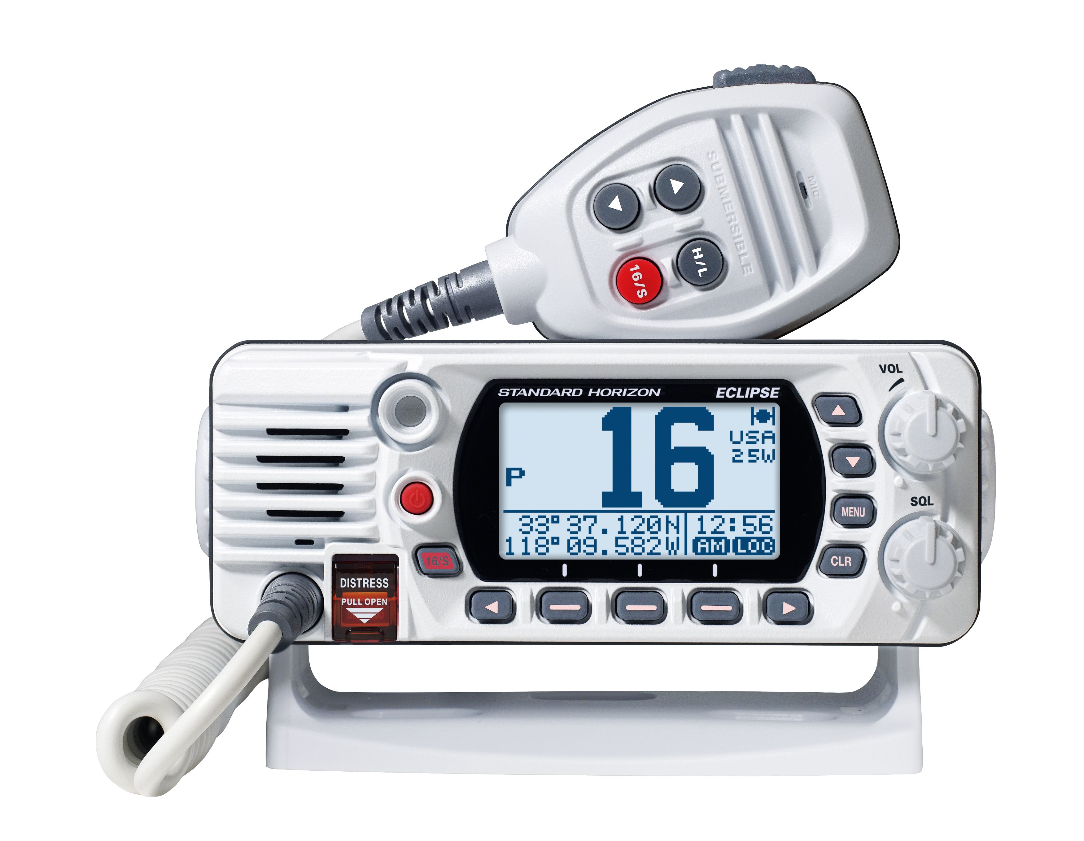 Standard GX1410W — Standard Horizon Eclipse White Class D 25 Watt VHF