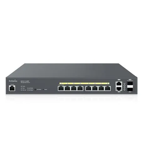 EnGenius ENG-ECS1112FP — 8-Port Cloud Managed 1U Rack-Mount 13"