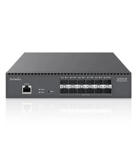 EnGenius ENG-ECS5512F — 12-Port Cloud Managed 10 Gigabit SFP