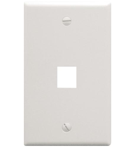 Cablesys ICC-IC107F01WH — FACEPLATE, FLAT, 1-GANG, 1-PORT, WHITE