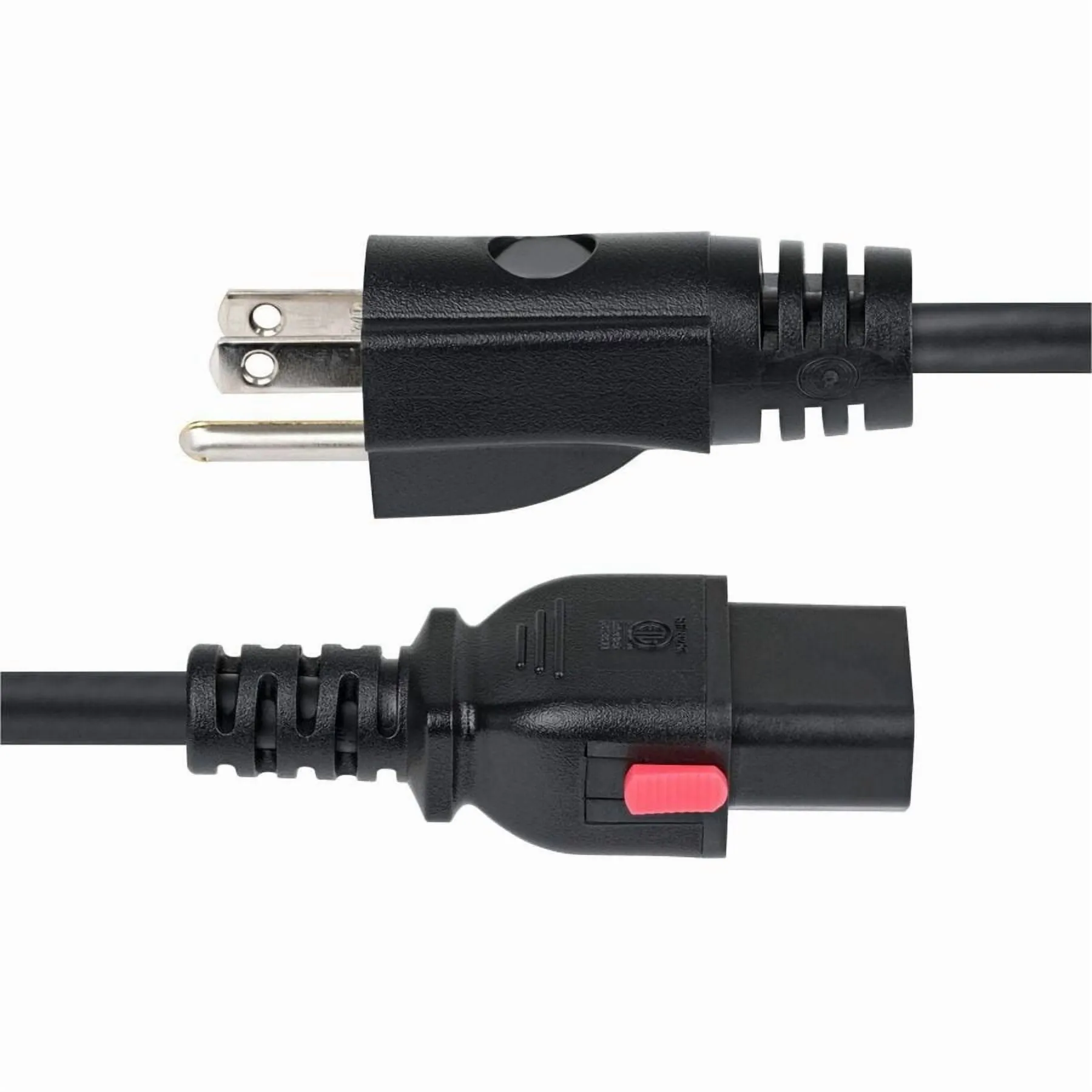 STARTECH 10FT-LC10A-POWERCORD — 10FT (3M) COMPUTER POWER CORD, NEMA 5-15P TO LOCKING C13 AC POWER CABLE, 125V 10