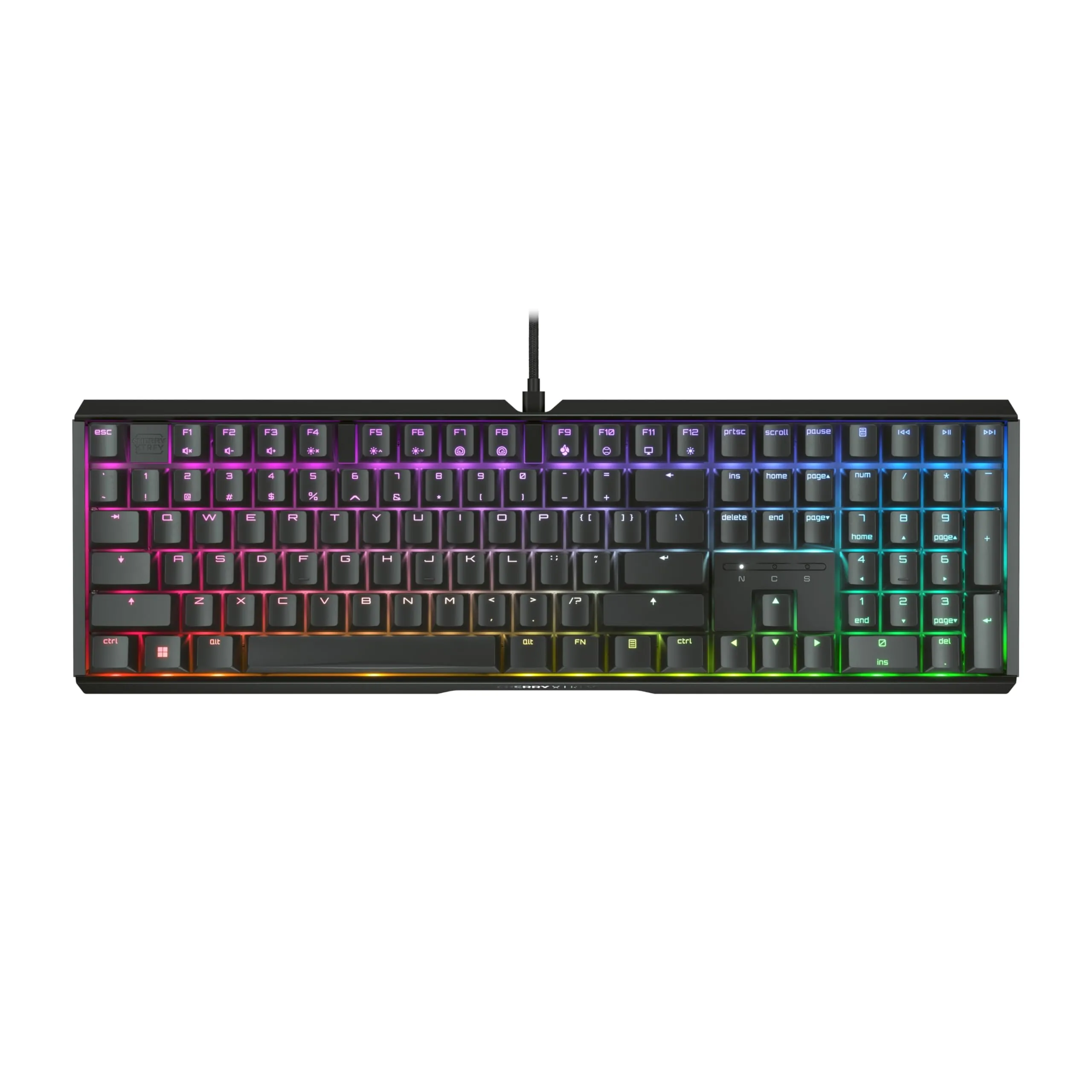 Cherry G80-3890HHAUS-2 — MX 3.1S, BLACK HOUSING, MX2A RED SILENT RGB SWITCH