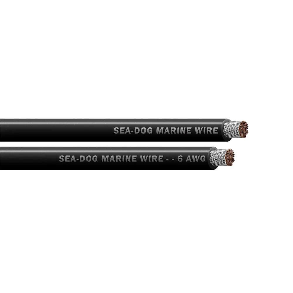SeaDog 8006010 — Sea-Dog 6 AWG Black Battery Cable - 25'