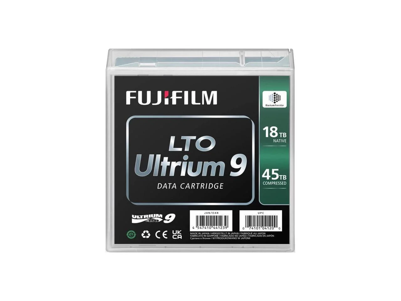 FUJIFILM DATA STORAGE 16659047 — FUJIFILM LTO ULTRIUM 9 DATA CARTRIDGE WITH CASE, 18/45TB CAPACITY. VENDOR DROP S