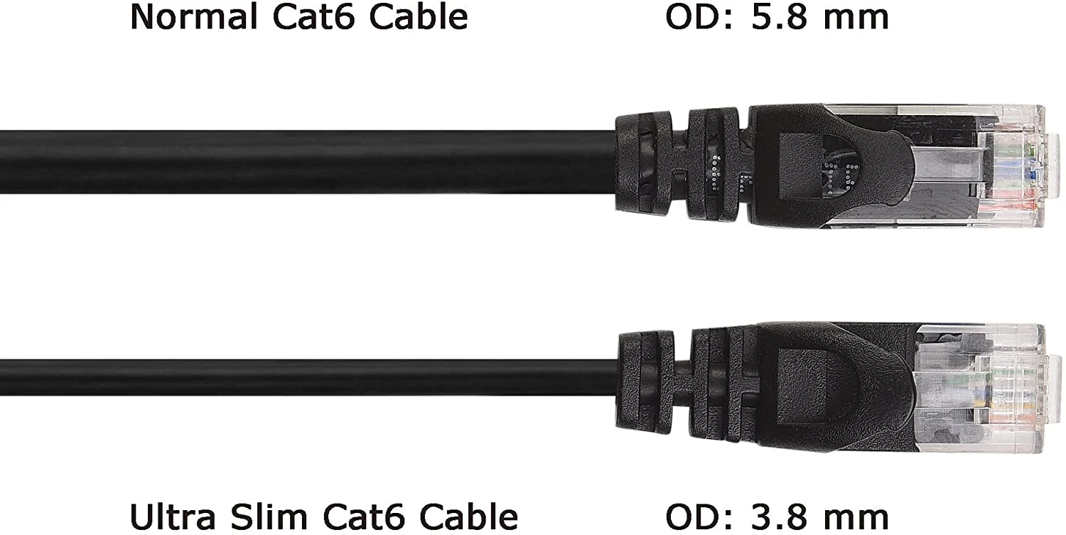 CABLE MATTERS 160019-BLK-10X5 — ETHERNET CABLE - UNSHIELDED TWISTED PAIR (UTP) - MALE LEFT GENDER - MALE RIGHT G