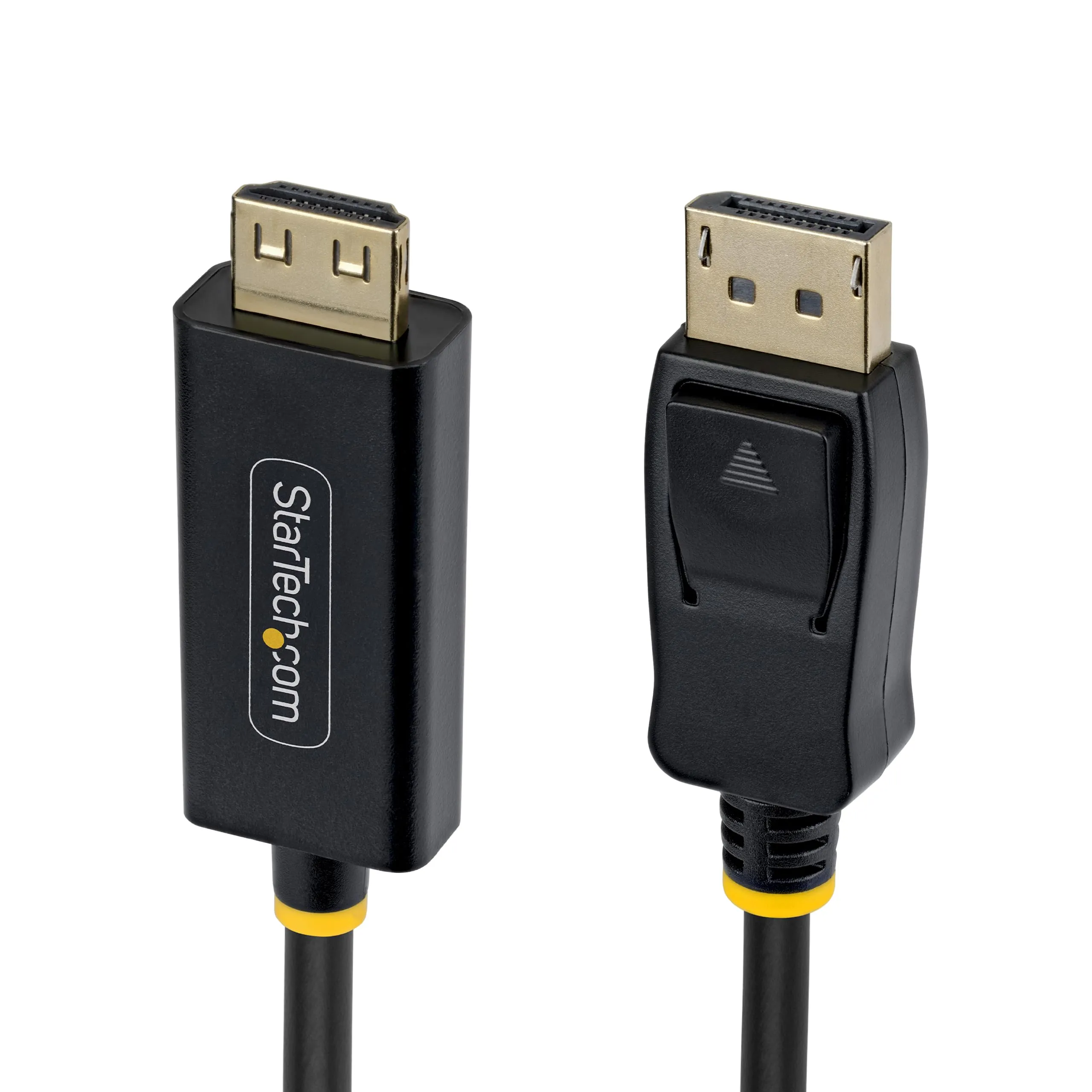 STARTECH 3F-DP-HDMI-4K60-GR — CONNECT A DISPLAYPORT DESKTOP TO AN HDR 4K 60HZ HDMI DISPLAY; LATCHING DP CONNEC