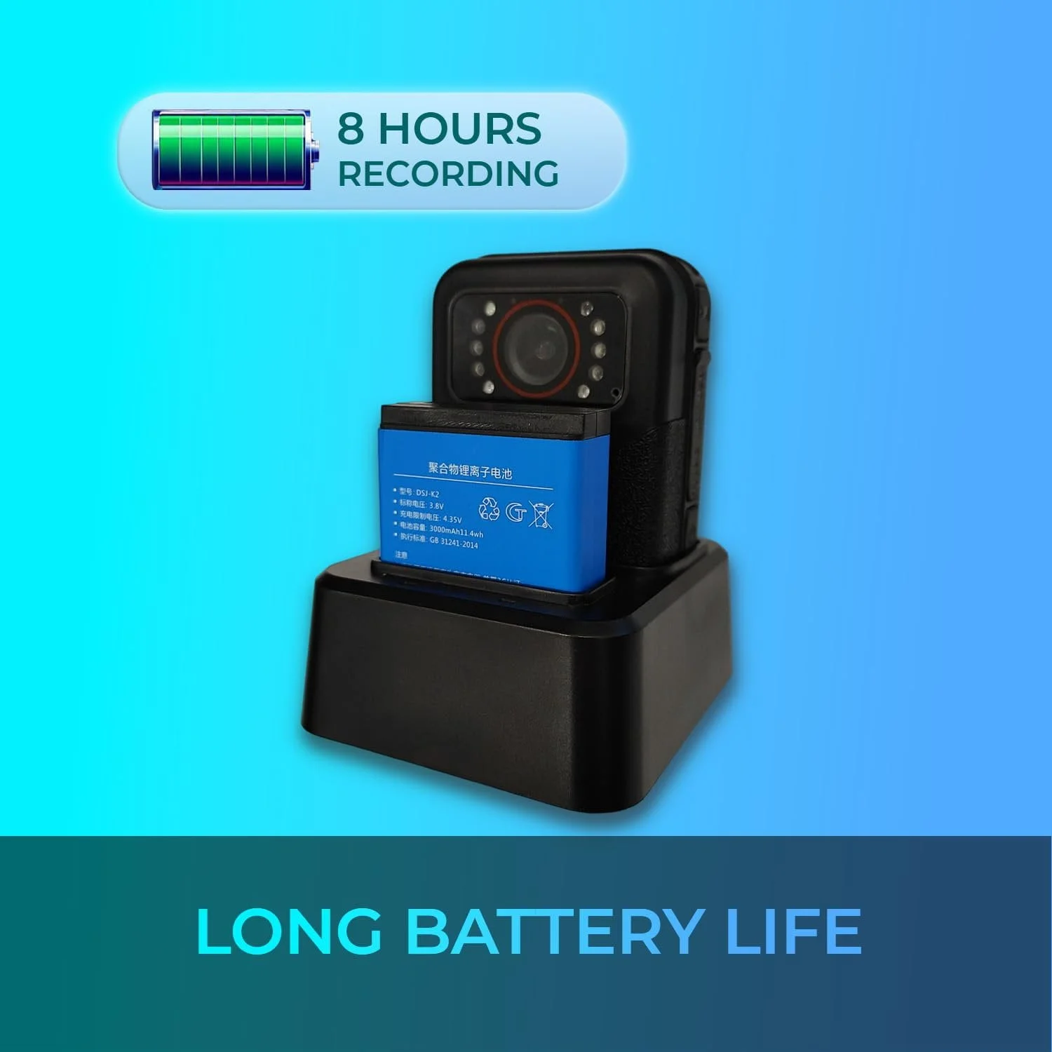 ADESSO INNOVATION INC AEGIS110 — GEKOGEAR BY ADESSO AEGIS 110 1080P FULL HD BODY CAM WITH IP65