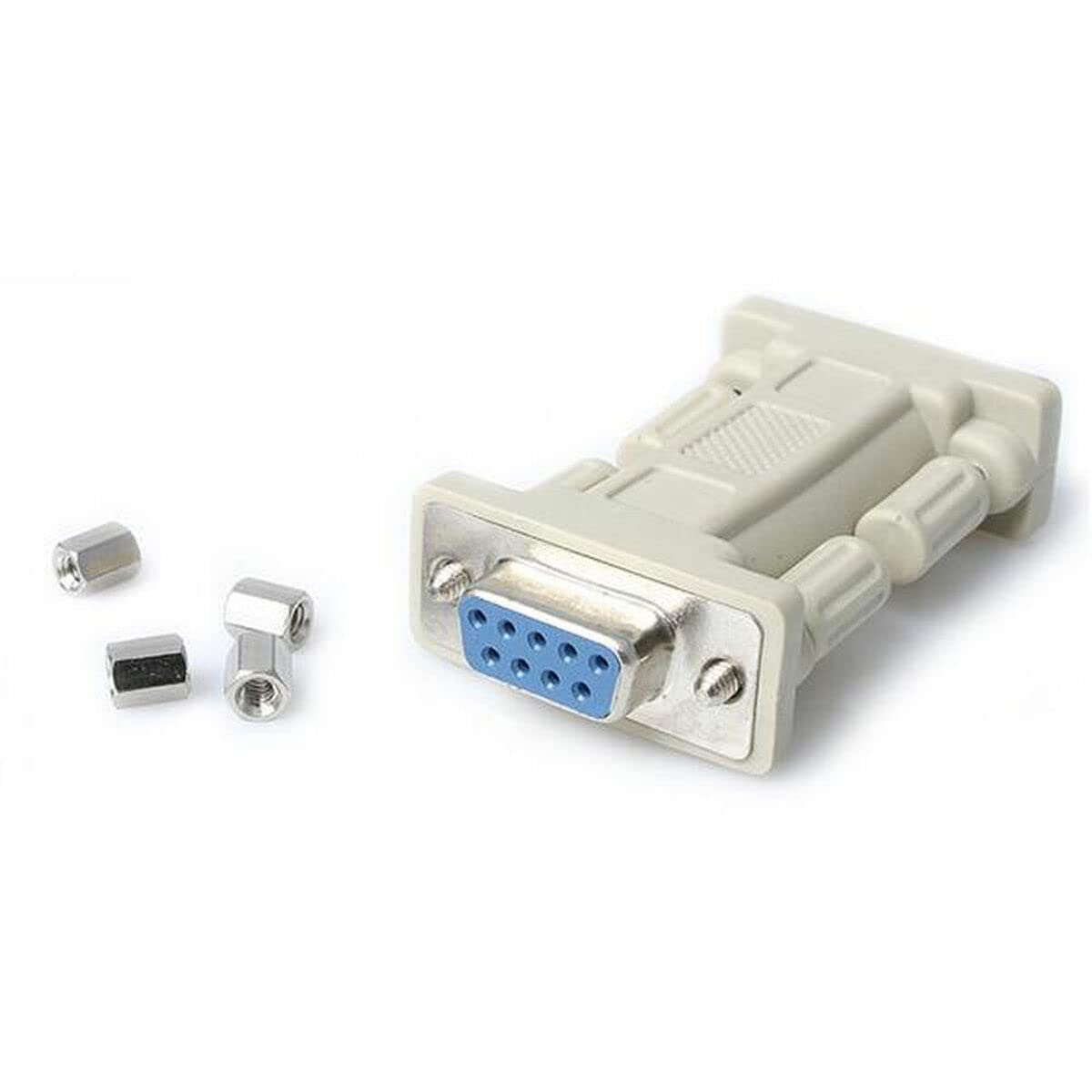 STARTECH NM9FF — THIS NULL MODEM CABLE ADAPTER FEATURES TWO DB9 FEMALE CONNECTORS - A COST-SAVING