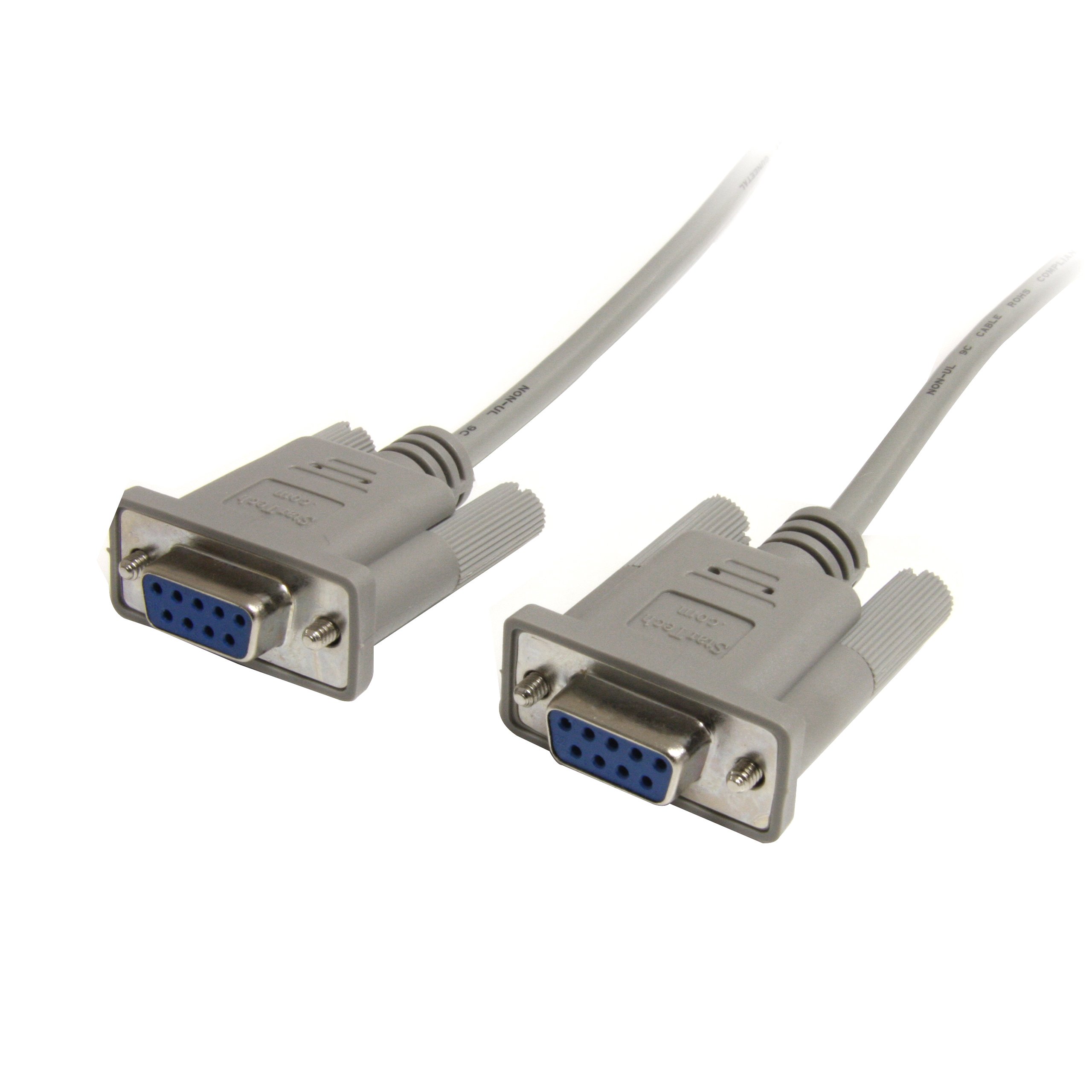 STARTECH MXT100FF — THIS 6FT STRAIGHT THROUGH SERIAL CABLE FEATURES TWO DB9 FEMALE (DB9F) CONNECTORS