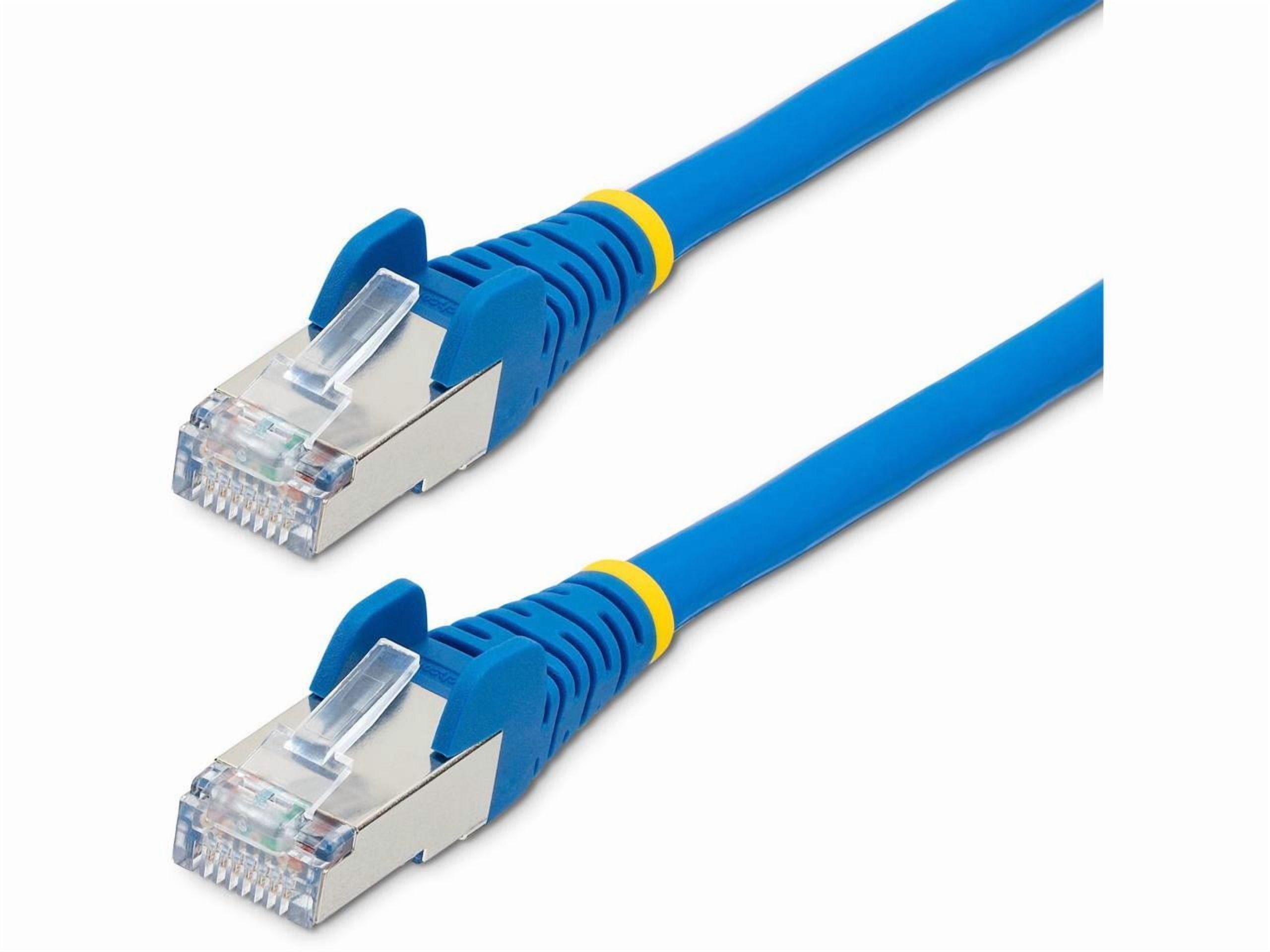STARTECH NLBL-8F-CAT6A-PATCH — 8FT CAT6A ETHERNET CABLE - BLUE - LOW SMOKE ZERO HALOGEN (LSZH) - 10GBE 500MHZ 1