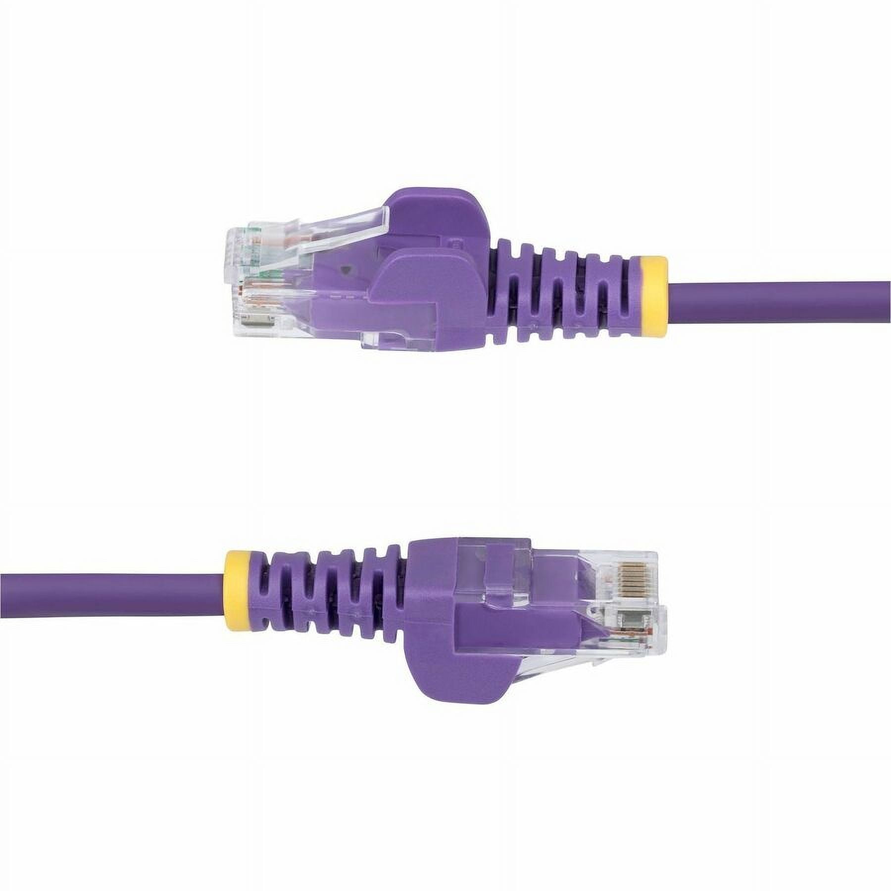 STARTECH N6PAT7PLS — 7FT PURPLE SLIM CAT6 ETHERNET CABLE, SNAGLESS, 100W POE, UTP, LSZH, 28AWG BARE C