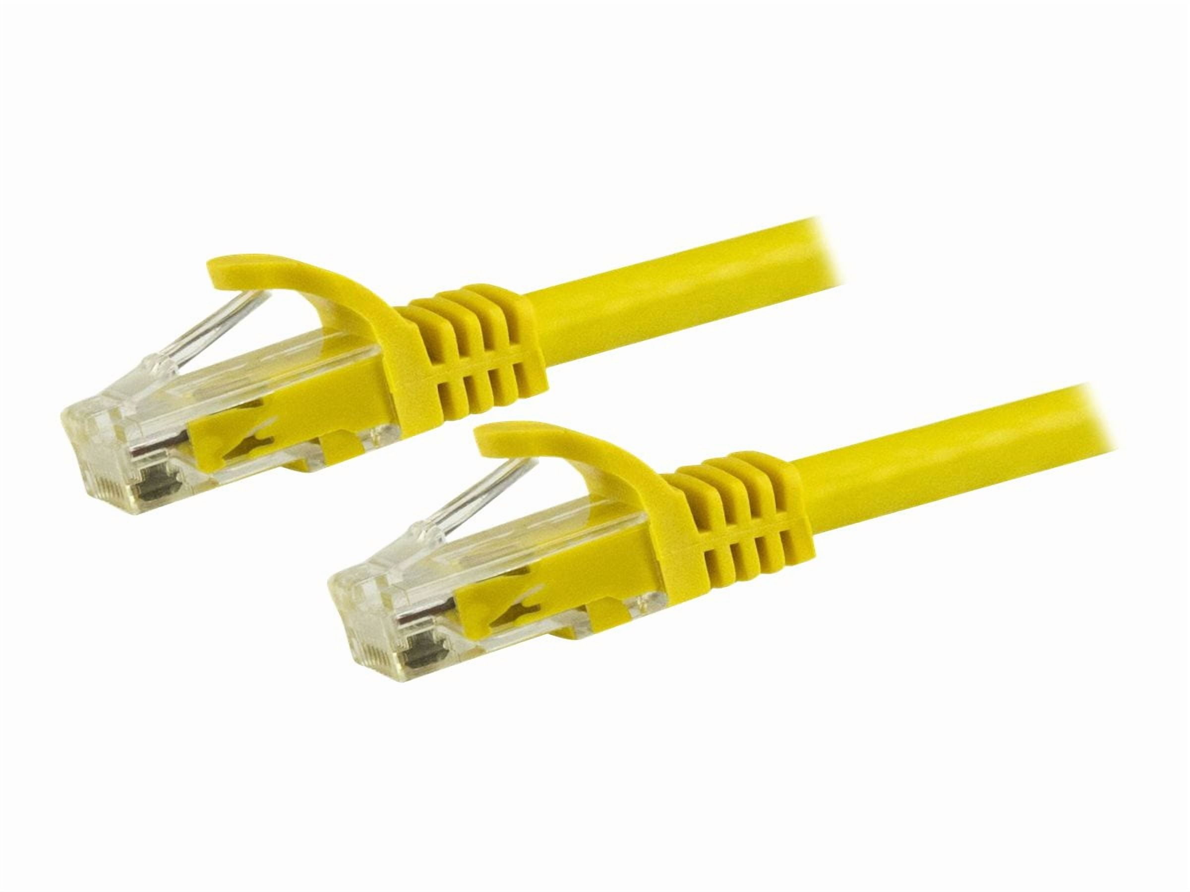 STARTECH N6PATCH3YL — 3FT CAT6 ETHERNET CABLE YELLOW 100W POE