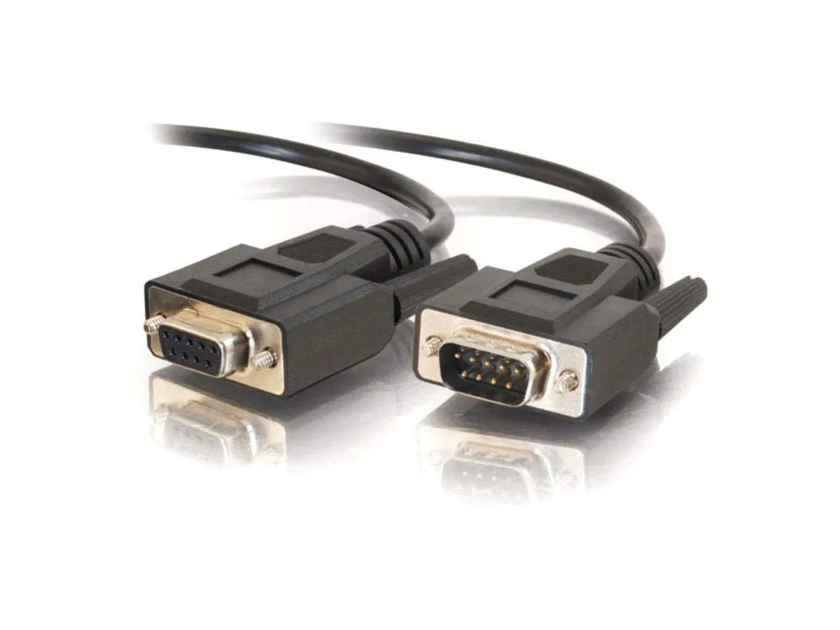 C2G 52033 — 25FT DB9 M/F ALL LINES EXT CBL BLK