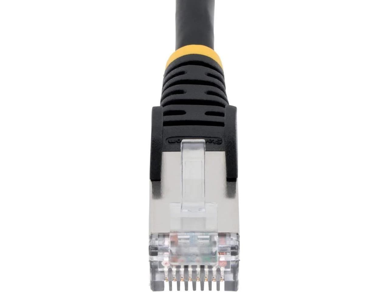 STARTECH NLBK-8F-CAT6A-PATCH — 8FT CAT6A ETHERNET CABLE - BLACK - LOW SMOKE ZERO HALOGEN (LSZH) - 10GBE 500MHZ
