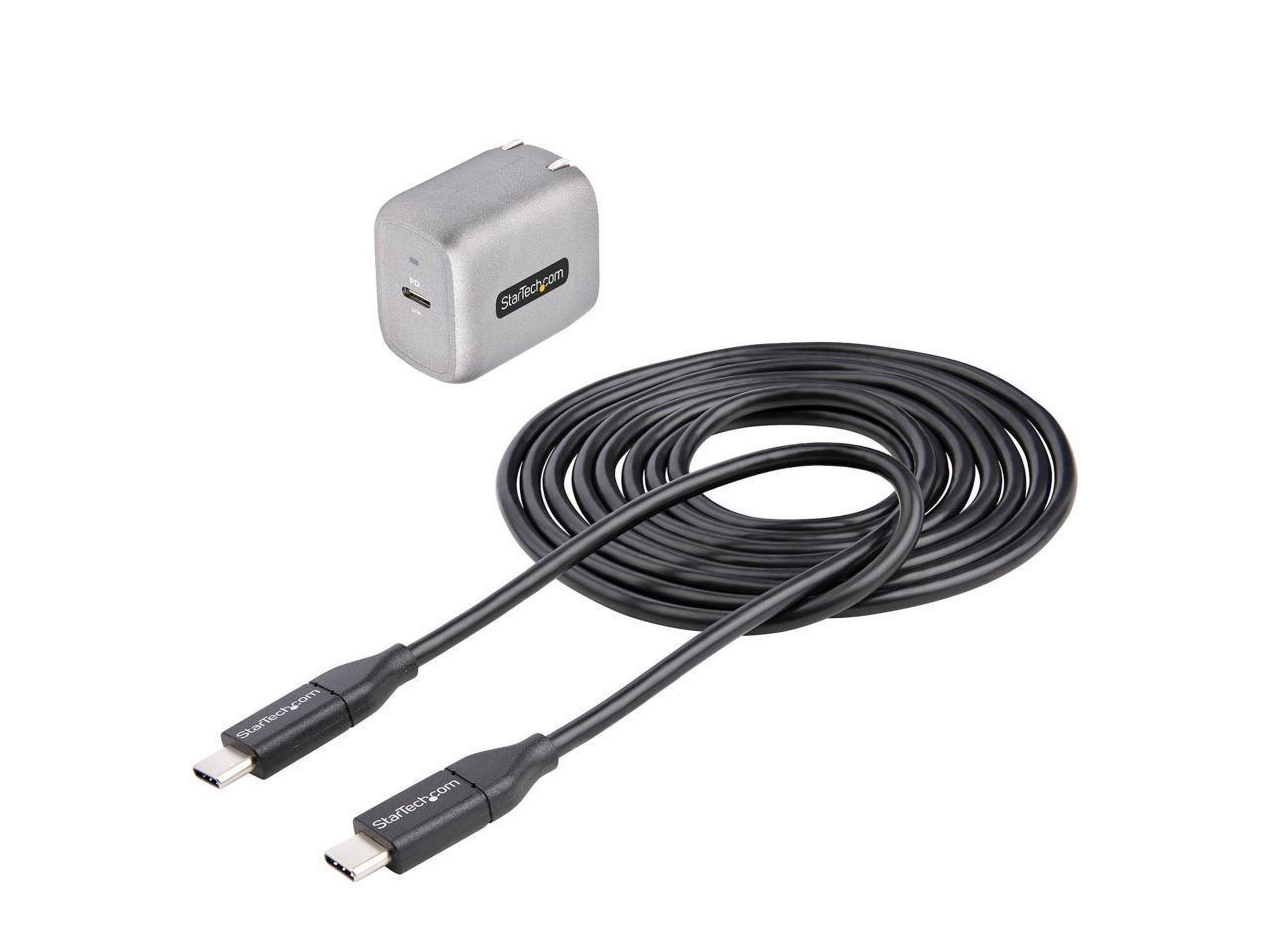 STARTECH WCH1C30 — 30 WATT GAN PD UNIVERSAL USB-C LAPTOP AC WALL CHARGER WITH 6FT CABLE - COMPACT P