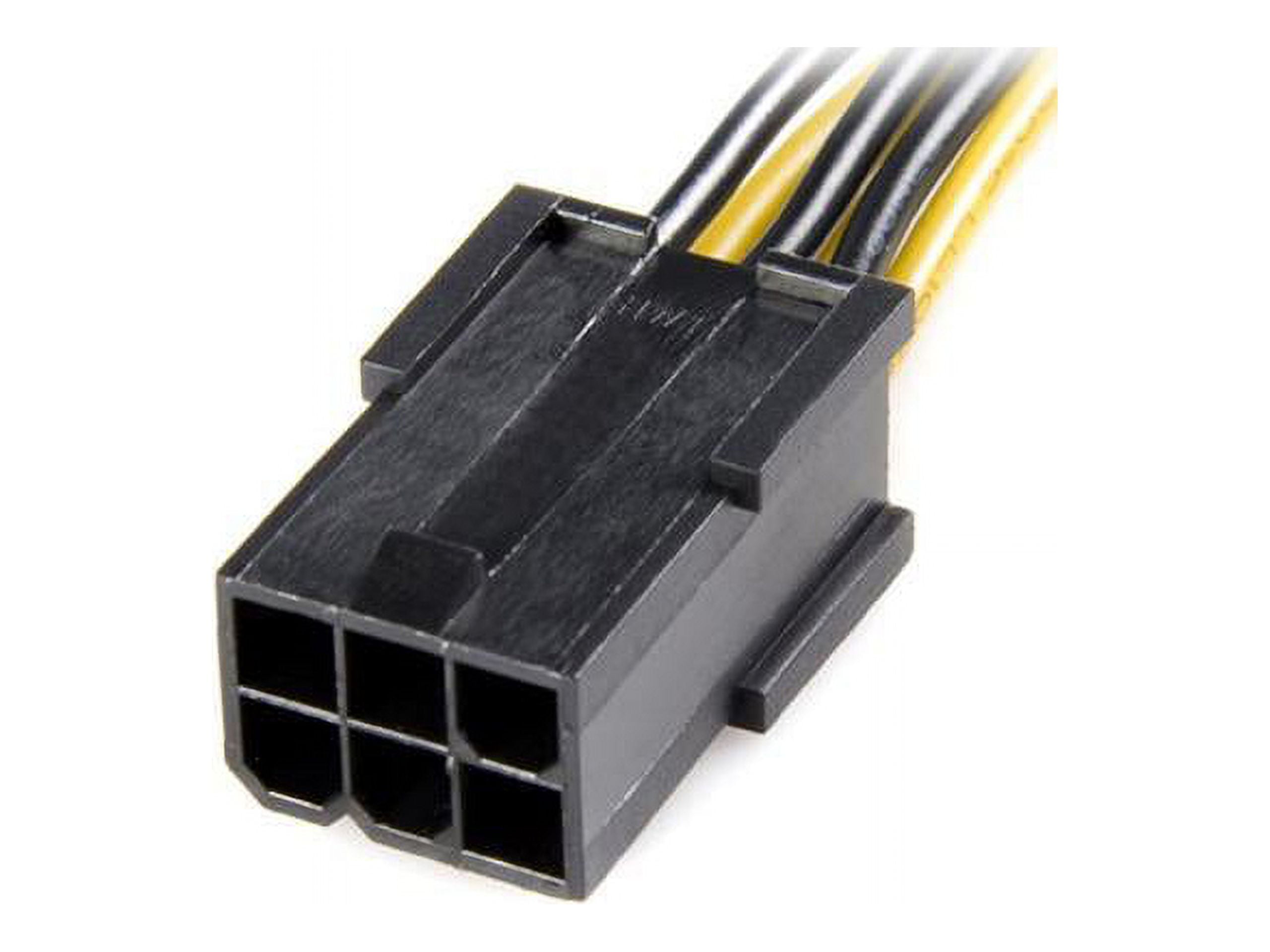 STARTECH PCIEX68ADAP — THIS PCI EXPRESS 6 PIN TO 8 PIN POWER ADAPTER CABLE LETS YOU CONNECT A STANDARD