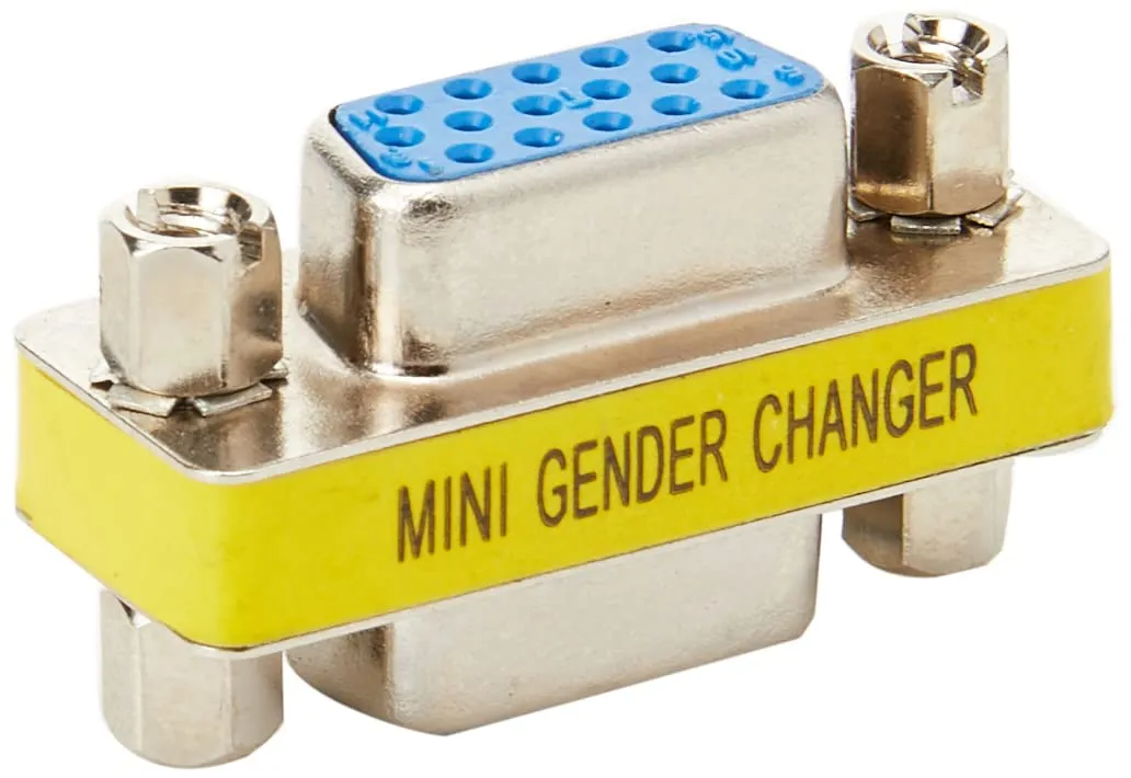 STARTECH GC15HSF — THIS SLIMLINE GENDER CHANGER (HDDB15F TO HDDB15F) CONVERTS A HIGH DENSITY DB15 M