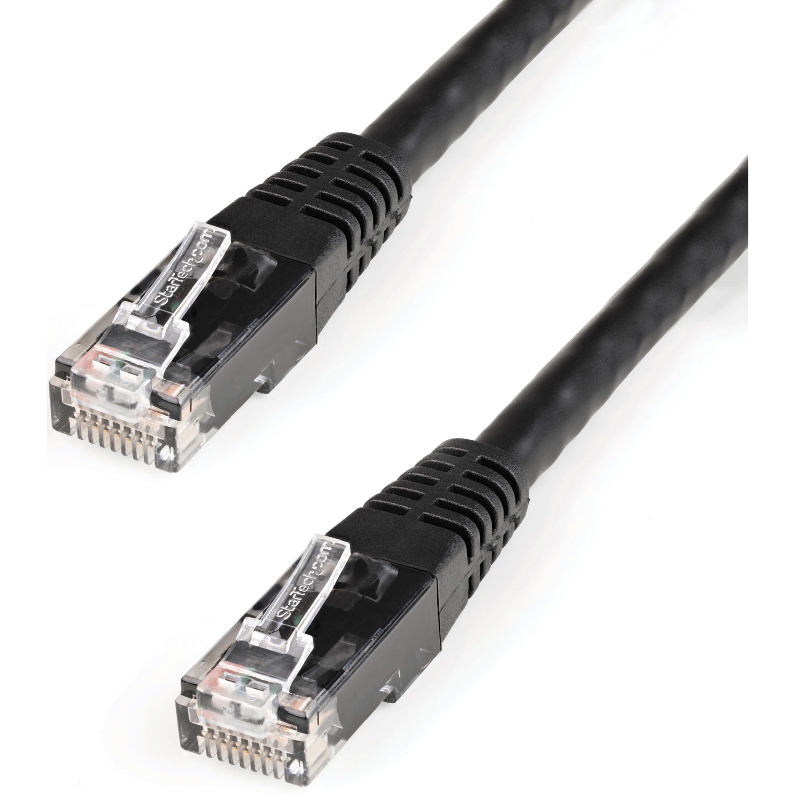 STARTECH C6PATCH10BK — 10FT BLACK CAT6 ETHERNET CABLE DELIVERS MULTI GIGABIT 1/2.5/5GBPS & 10GBPS UP TO