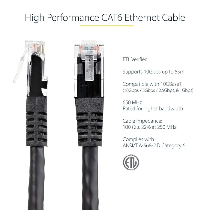 STARTECH-C6PATCH10BK