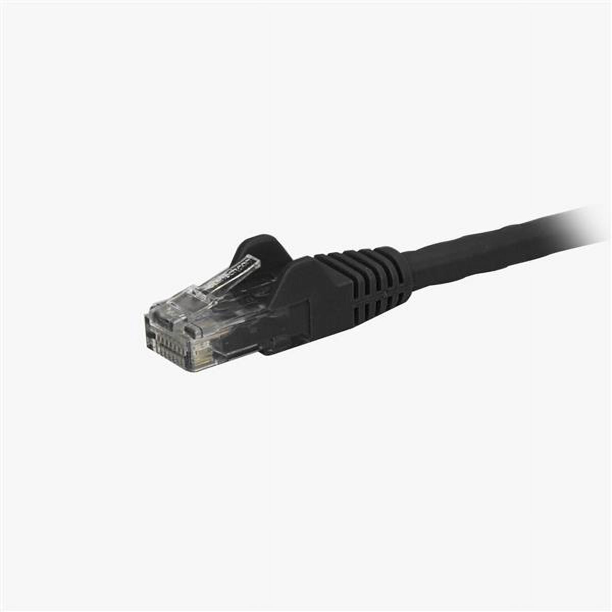 STARTECH N6PATCH1BK — 1FT BLACK CAT6 ETHERNET CABLE DELIVERS MULTI GIGABIT 1/2.5/5GBPS & 10GBPS UP TO