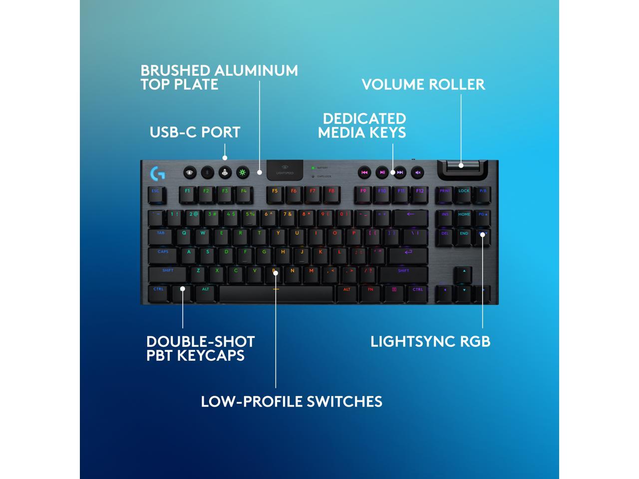 Logitech 920-012753 — G915 X LIGHTSPEED TKL LOW-PROFILE GAMING KEYBOARD - WIRELESS