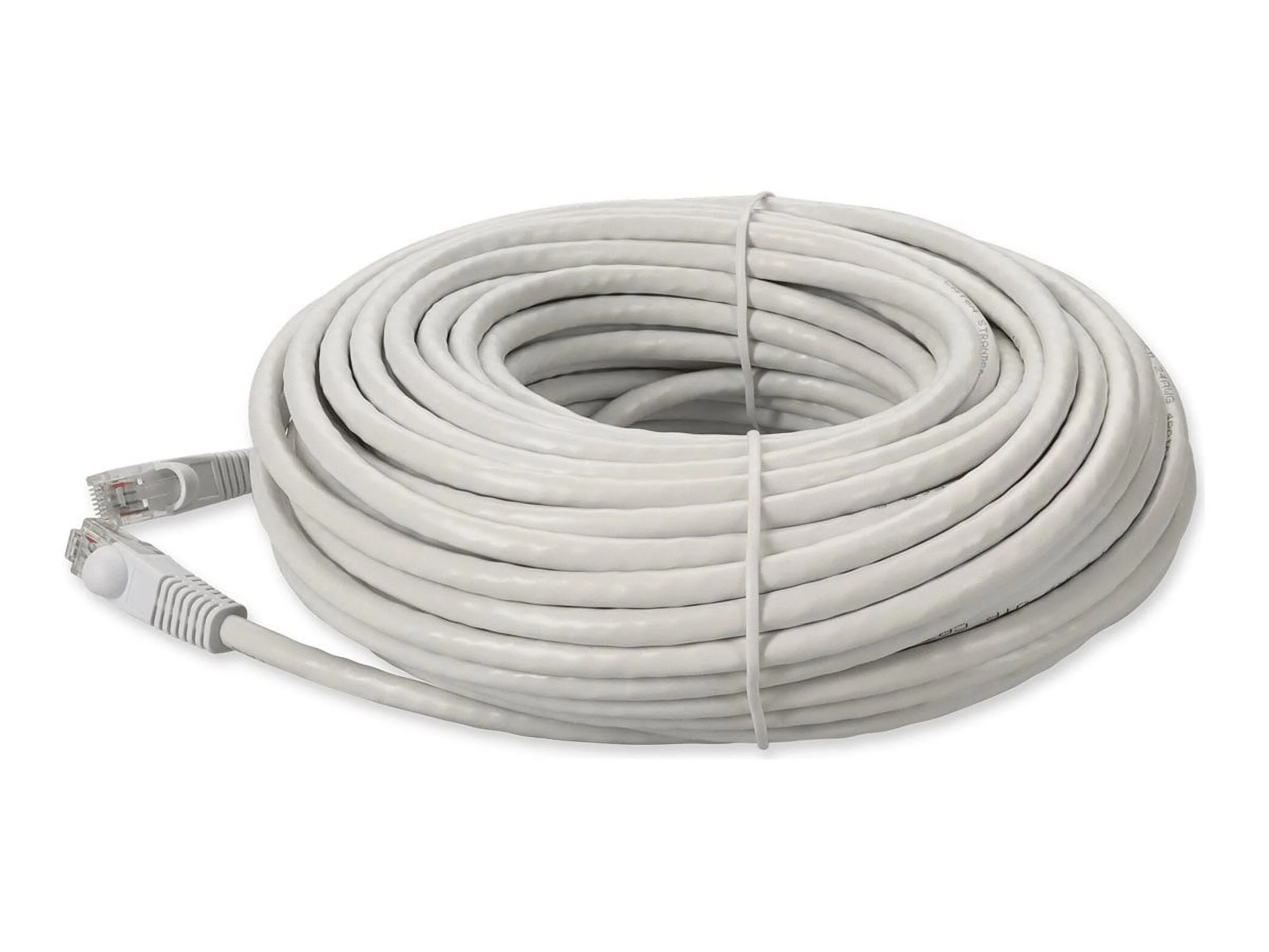 ADDON ADD-300FCAT6A-WE — 300FT WHITE CAT 6A PVC ETHERNET CABLE SNAGLESS BUBBLE BOOT RJ-45 M/M