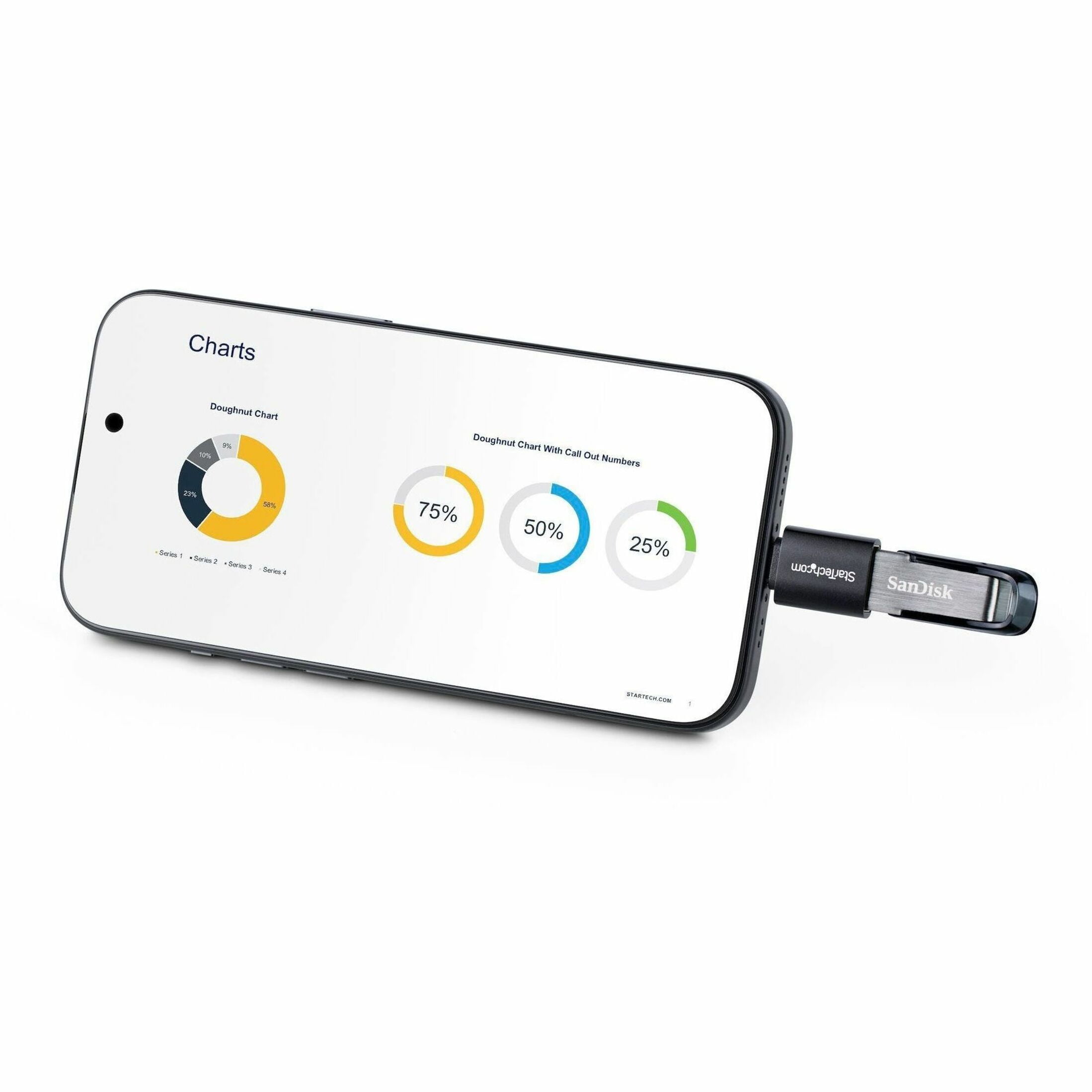 STARTECH USB31CAADGCP — USB-C TO USB-A ADAPTER, USB 5GBPS, COMPACT USB-C MALE TO USB-A FEMALE ADAPTER, D
