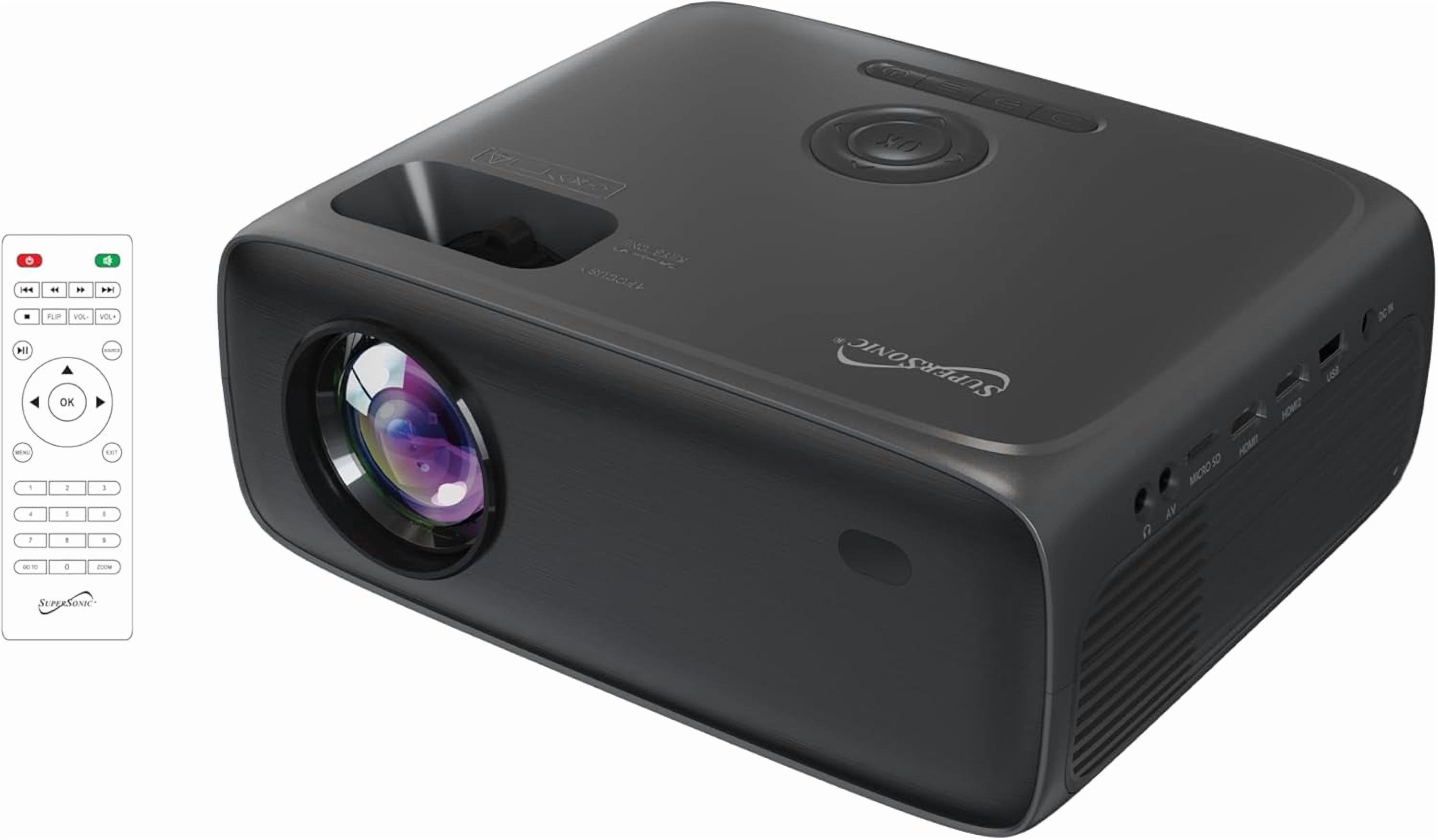 Supersonic SC-282P — SUPERSONIC FULL HD 1080P LED PROJECTOR WITH BLUETOOTH