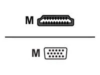 ADDON HDMI2VGAMM3 — ADDON 3FT HDMI 1.3 MALE TO VGA MALE BLACK CABLE MAX RESOLUTION UP TO 1920X1200 (