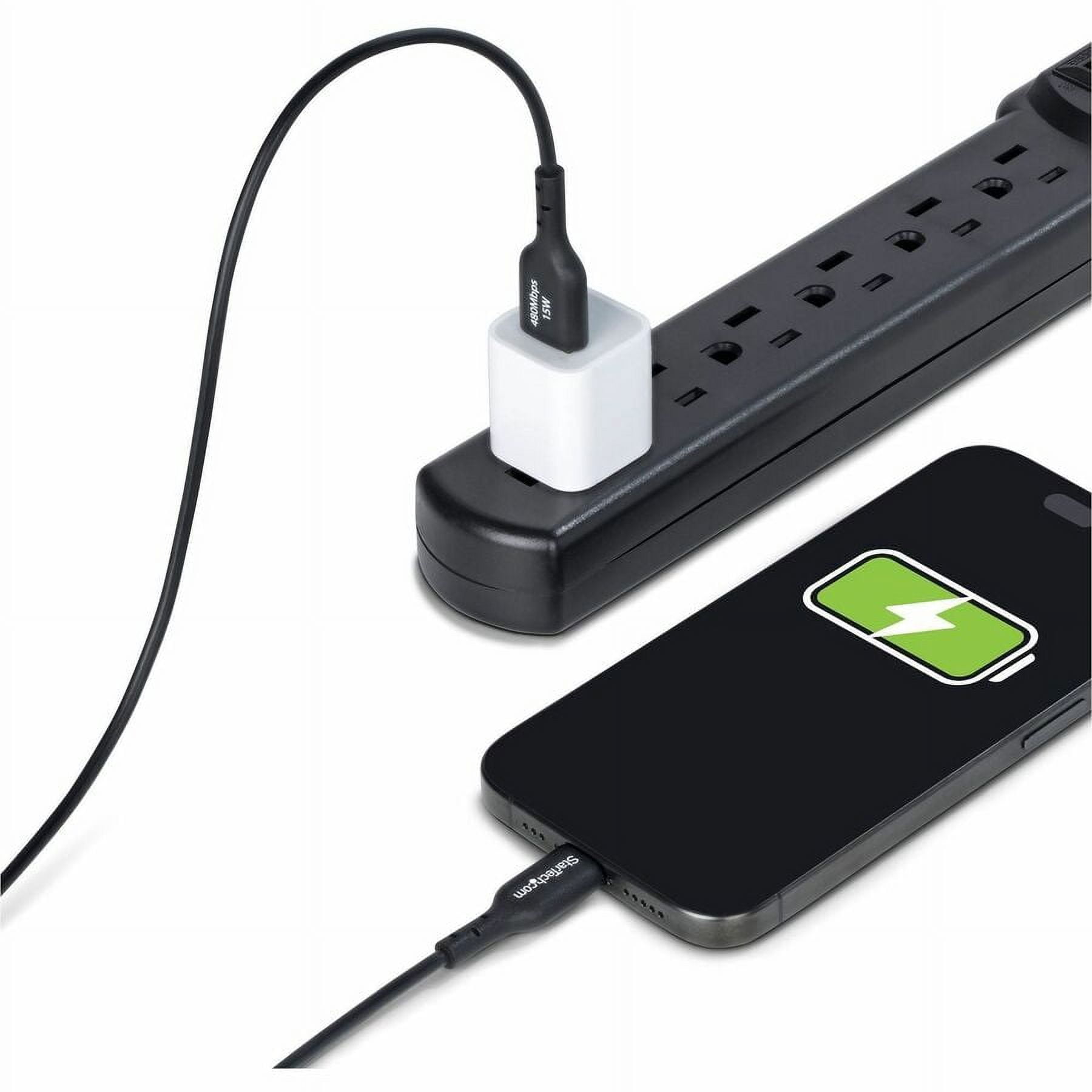 STARTECH USB2AC10FBKE — 10FT (3M) USB-A TO USB-C CHARGING CABLE, CHARGE & SYNC, 3A, USB 2.0, TPE JACKET