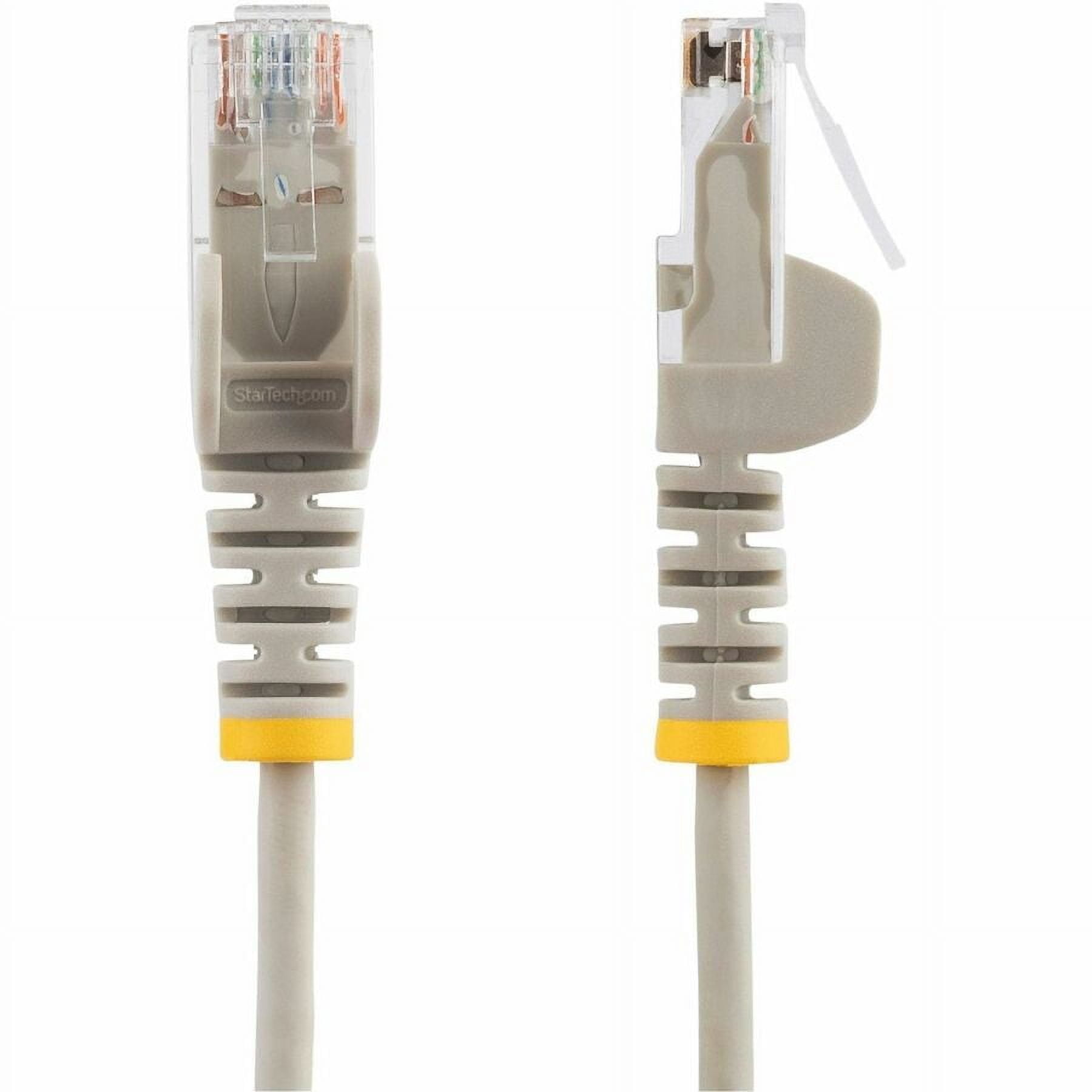 STARTECH N6PAT7GRS — 7FT GRAY SLIM CAT6 ETHERNET CABLE, SNAGLESS, 100W POE, UTP, LSZH, 28AWG BARE COP