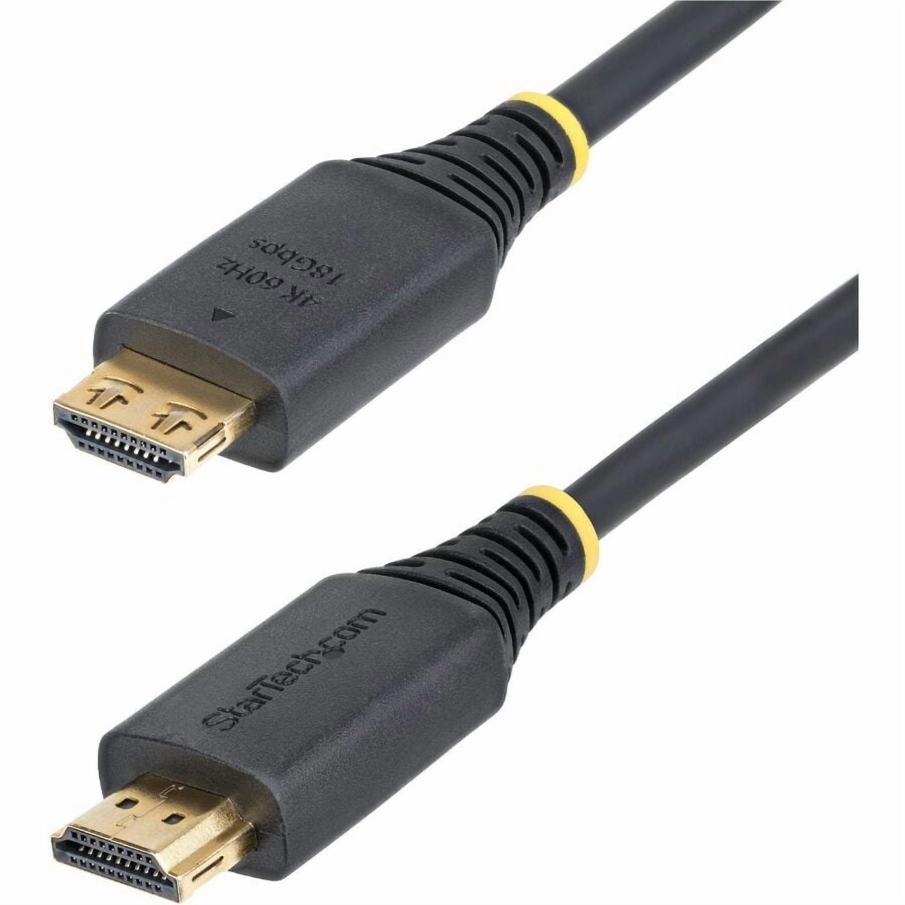 STARTECH HDMI2-CABLE-GRIP-8F — 8FT (2.4M) HIGH SPEED HDMI CABLE WITH GRIPPING CONNECTORS, 4K 60HZ/1440P 144HZ,
