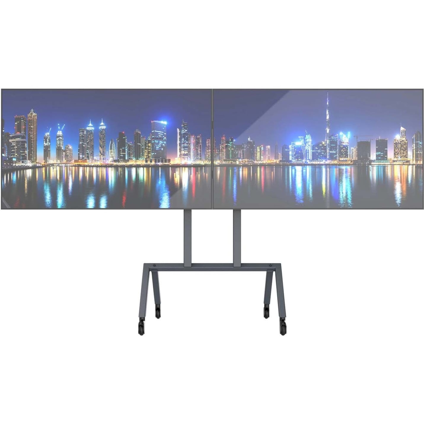 HECKLER H701-BG — DUAL DISPLAY KIT FOR HECKLER AV CART - BLACK GREY