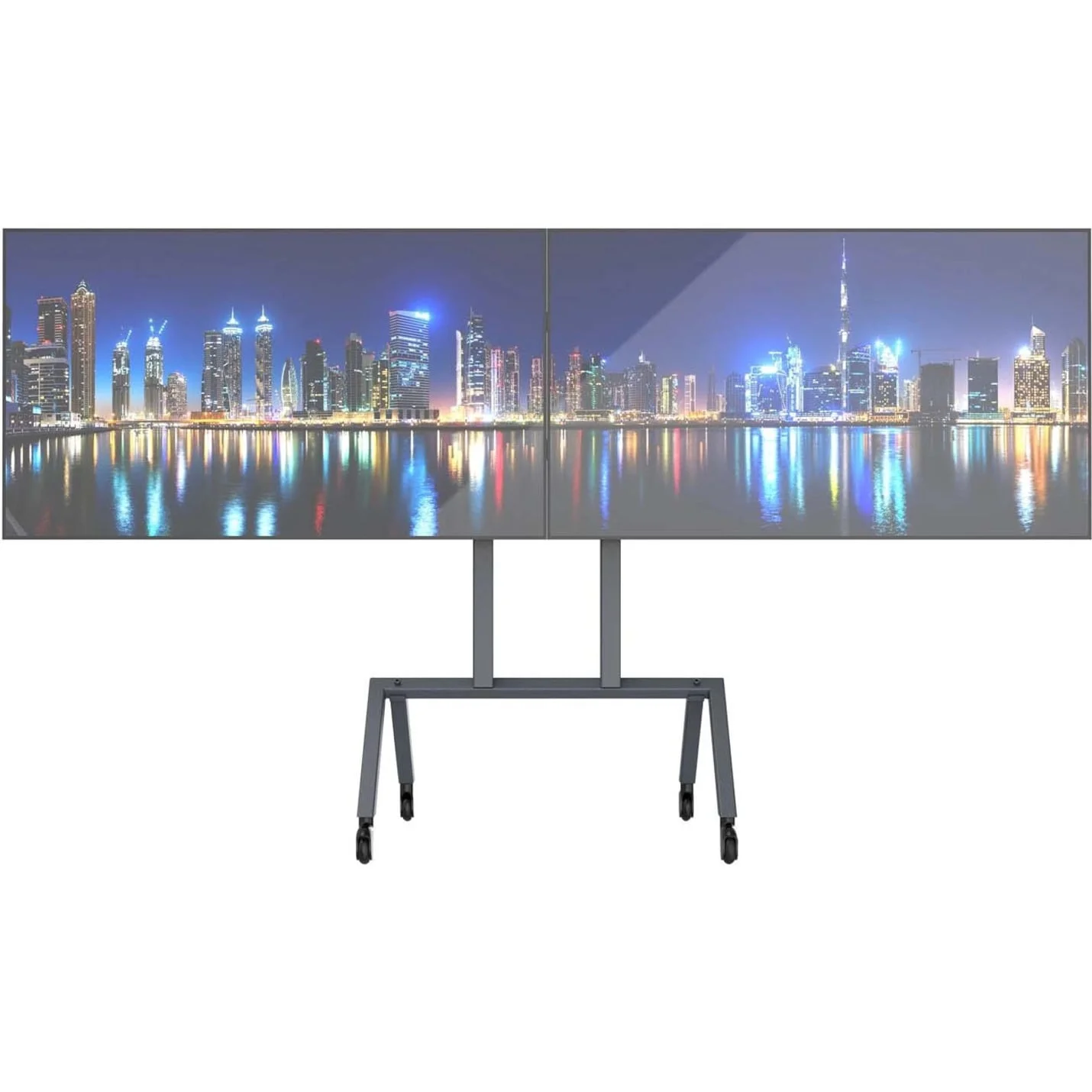 HECKLER H701-BG — DUAL DISPLAY KIT FOR HECKLER AV CART - BLACK GREY