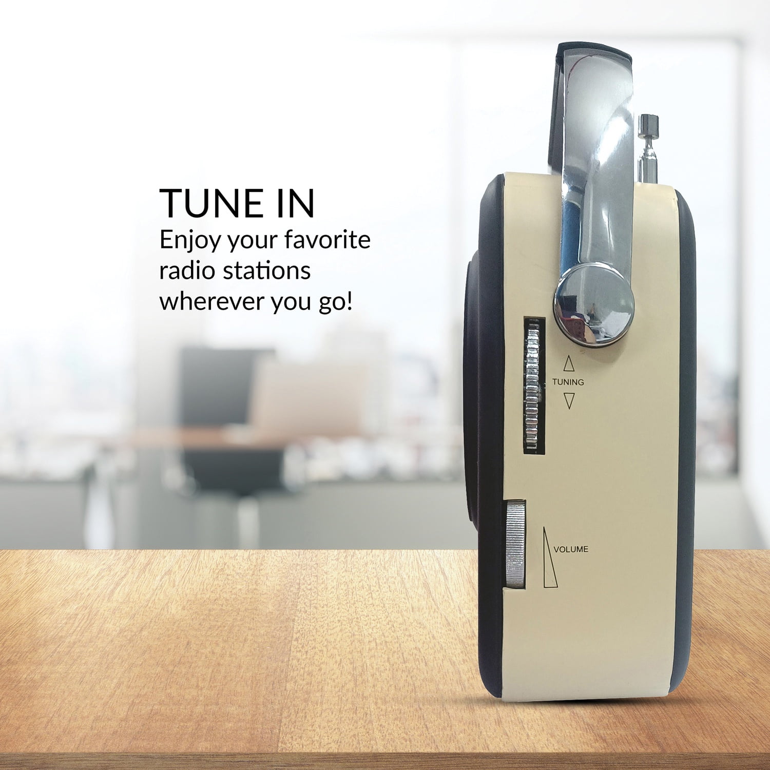 Supersonic SC-1201BT-BLK — Supersonic Retro Wireless Speaker with Radio Functionality