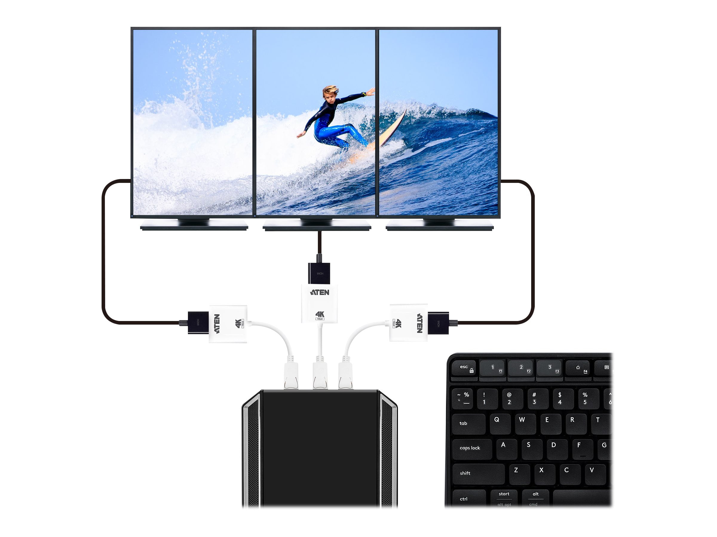 Aten Technologies VC986B — DISPLAYPORT TO TRUE 4K HDMI ADAPTER