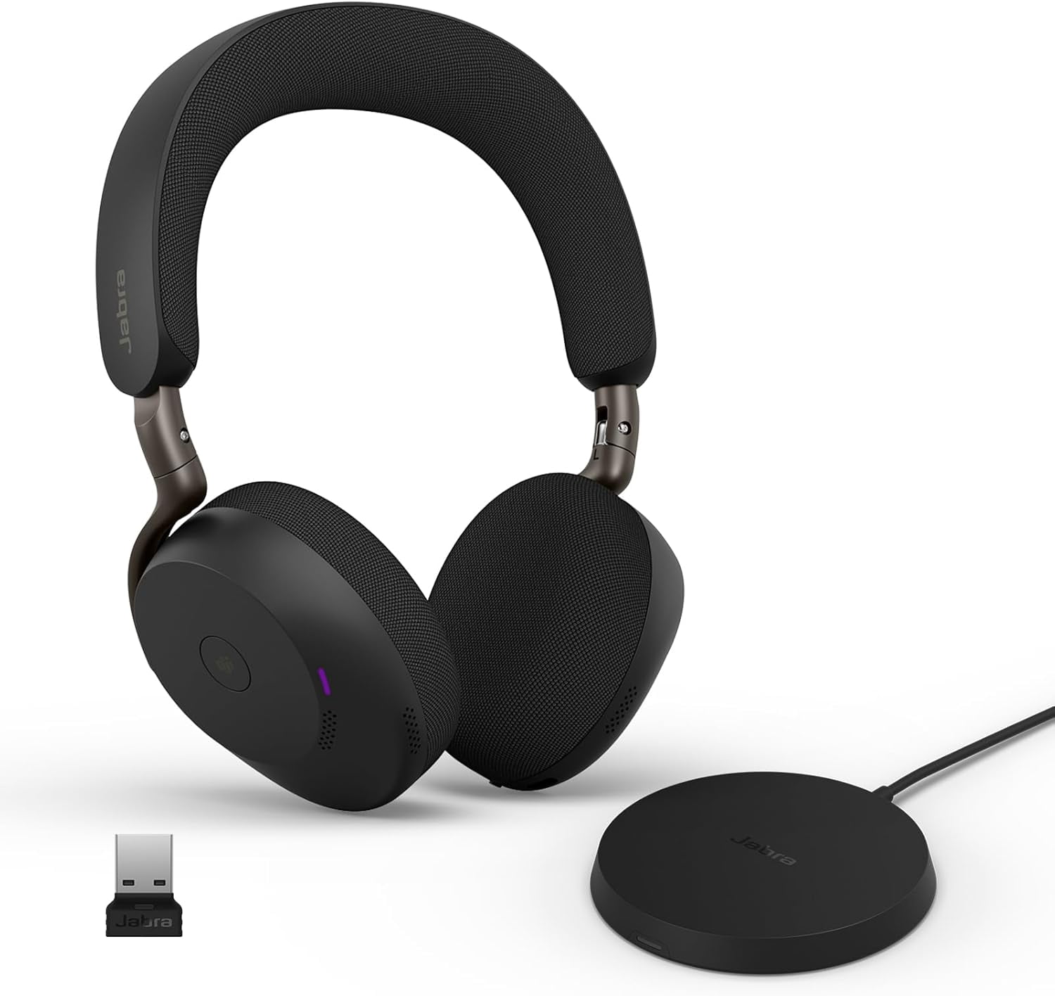 Jabra 37599-999-989 — JABRA EVOLVE3 75 MS, LINK390A, BLACK, WLC CHRG - SLEEK, MICROPHONE ARM-FREE DESI