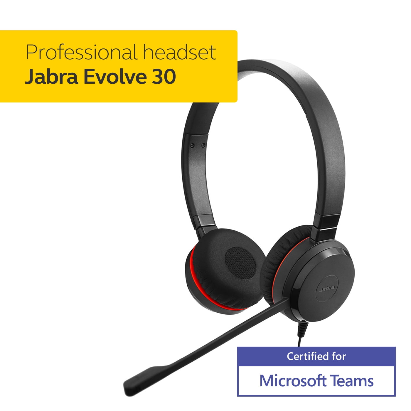 Jabra 5399-823-389-01 — Jabra Evolve 30 II USB-C/A Stereo Headset for Microsoft Teams