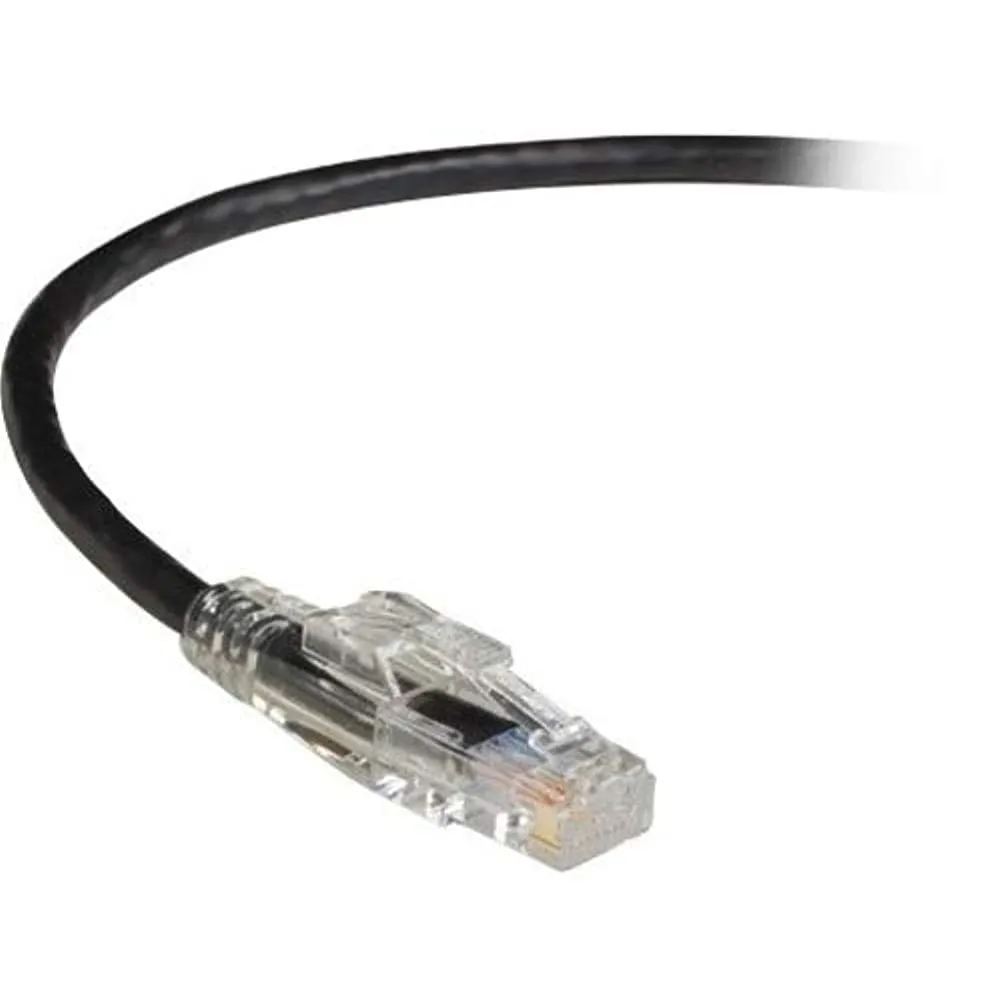 BLACK BOX CORPORATION C6PC80-BK-07 — CAT6 550-MHZ LOCKABLE SNAGLESS STRANDED ETHERNET PATCH CABLE - UNSHIELDED (UTP),