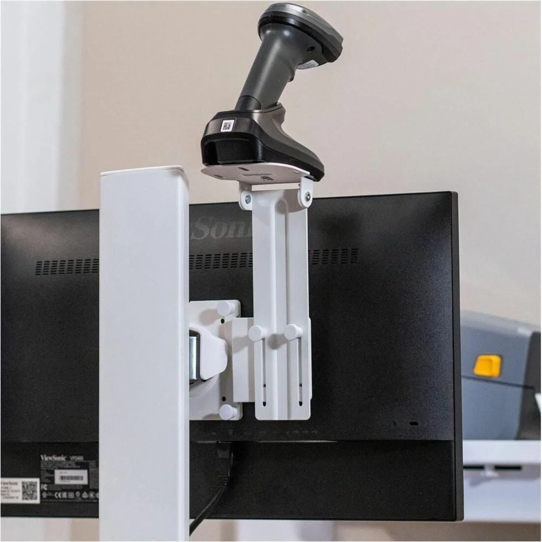 ERGOTRON 98-649-251 — TOP-MOUNT SCANNER HOLDER, VESA ATTACH, SNOW