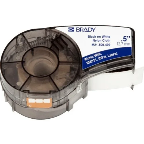 BRADY M21-500-499 — LABEL TAPE - 0.5IN X 16FT - THERMAL TRANSFER - BMP21-LAB, BMP21-PLUS, IDPAL, LAB