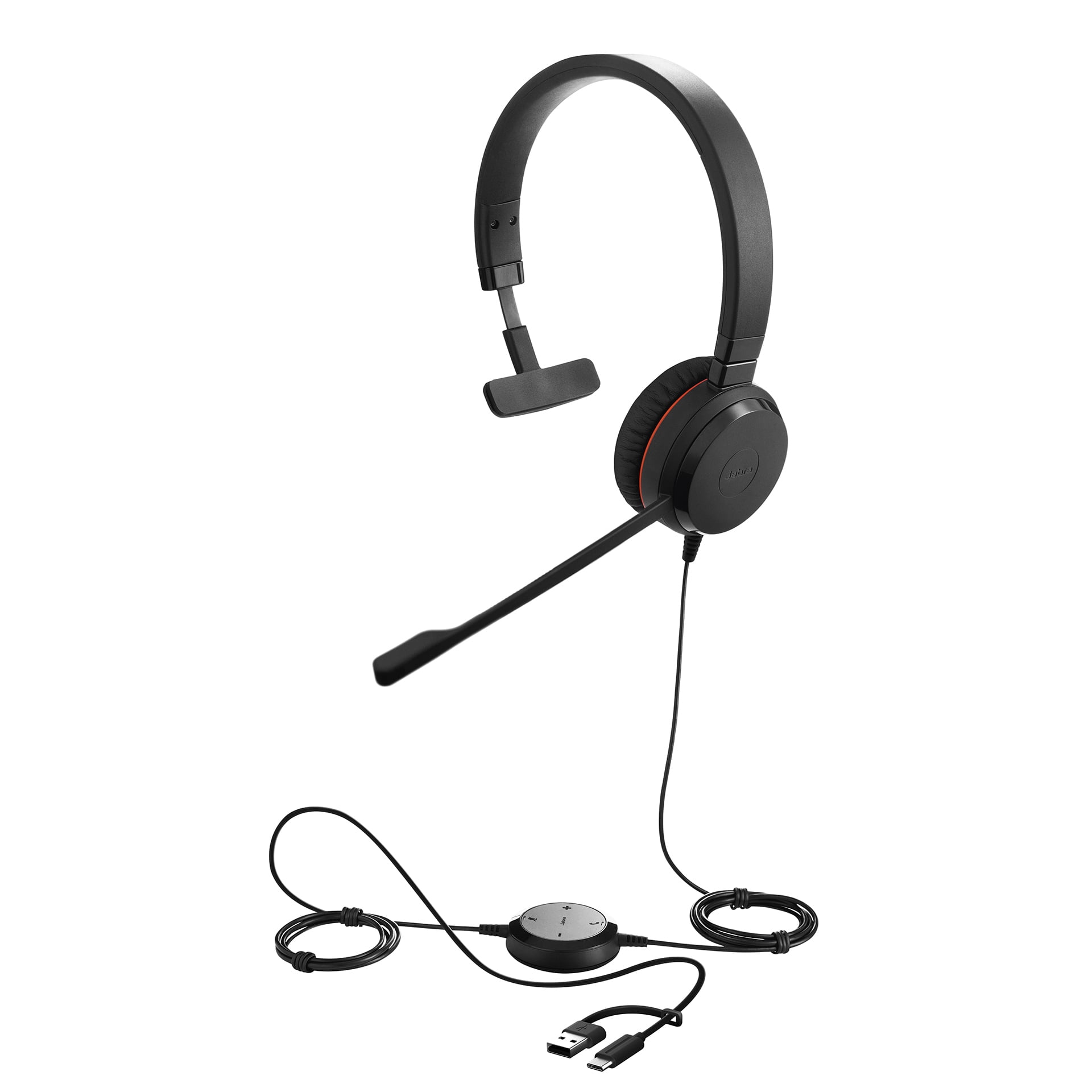 Jabra 4993-829-289-01 — Jabra Evolve 20 UC Mono Headset with USB C/A Connectivity